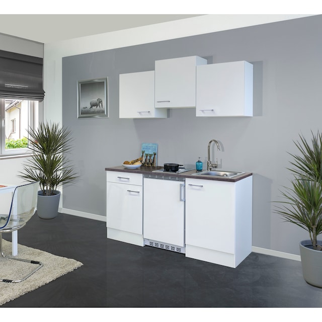 Flex-Well Küche »Lucca«, Breite 150,5 cm, mit Unterbau-Kühlschrank,  Kochfeld und Spüle kaufen online bei OTTO