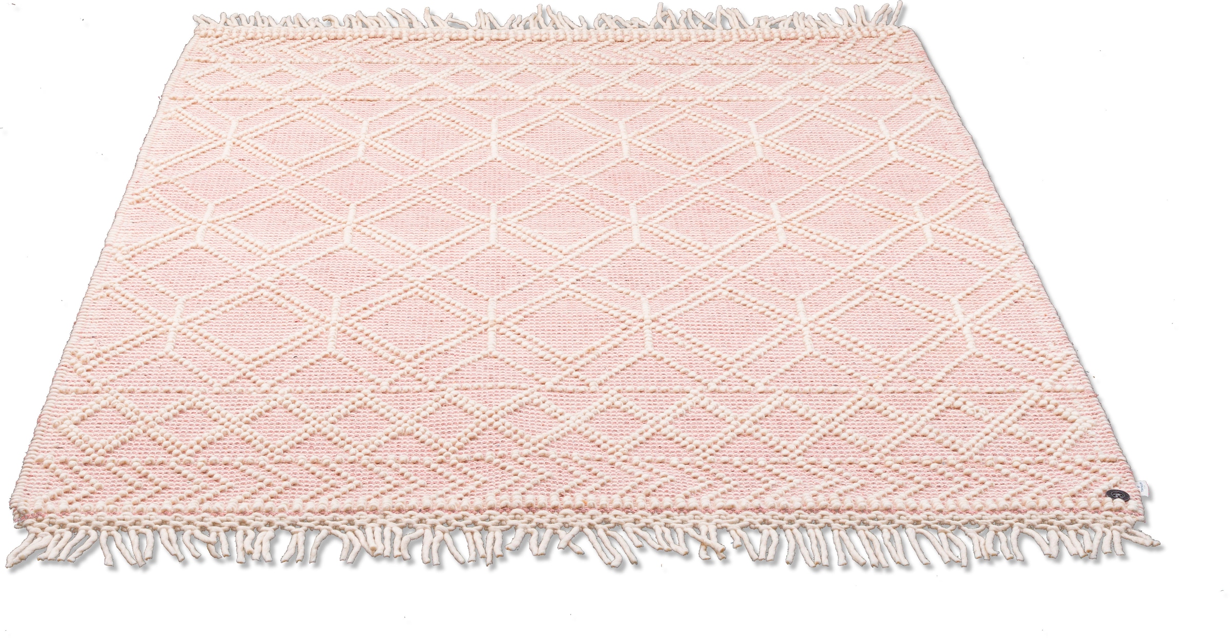 TOM TAILOR HOME Teppich »Colored Macrame«, rechteckig, Handweb Teppich, reine Wolle, handgewebt, mit Fransen, Scandi Design