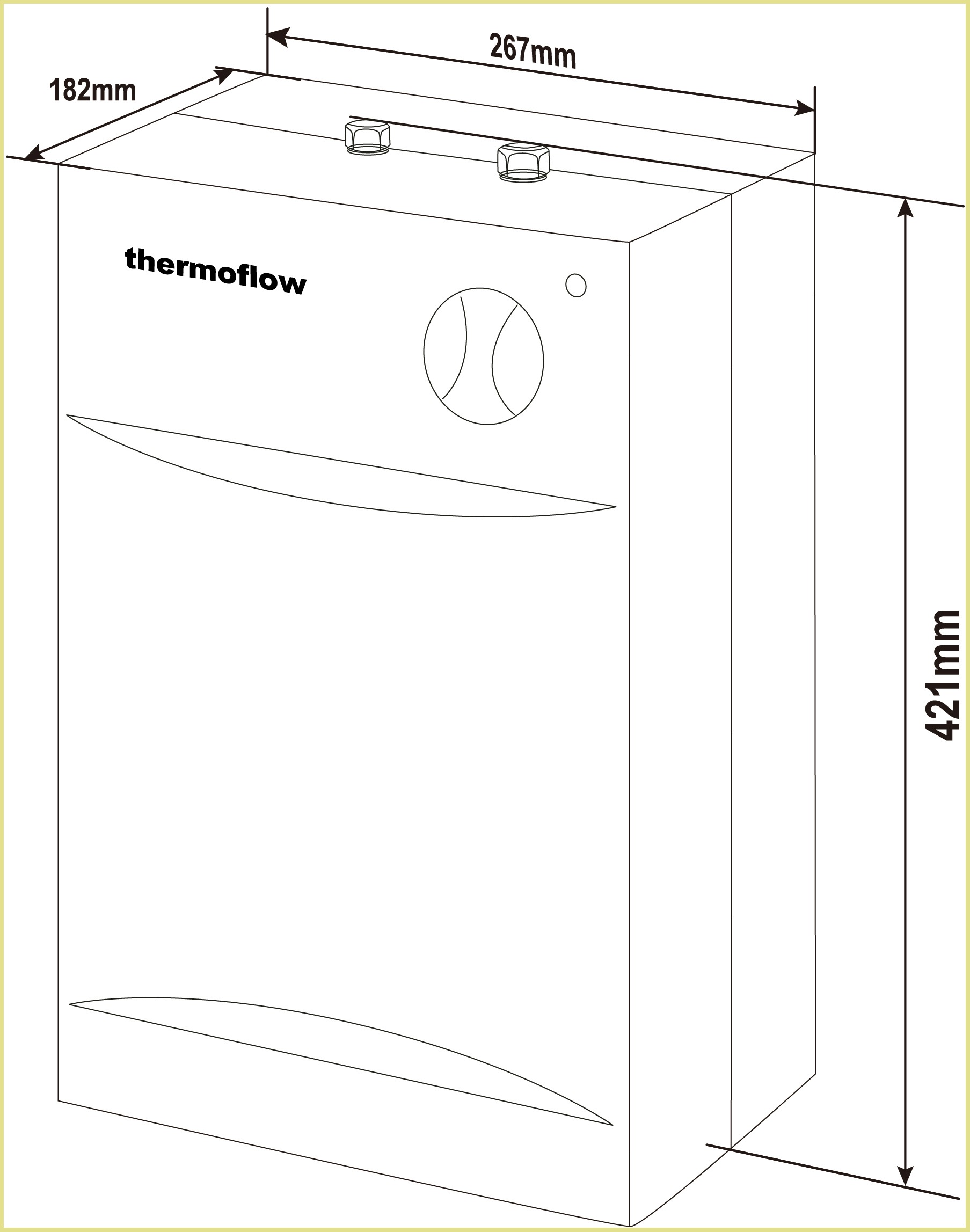 Thermoflow Untertischspeicher »UT5SETOVALIS PRO«, (Kombi-Set)