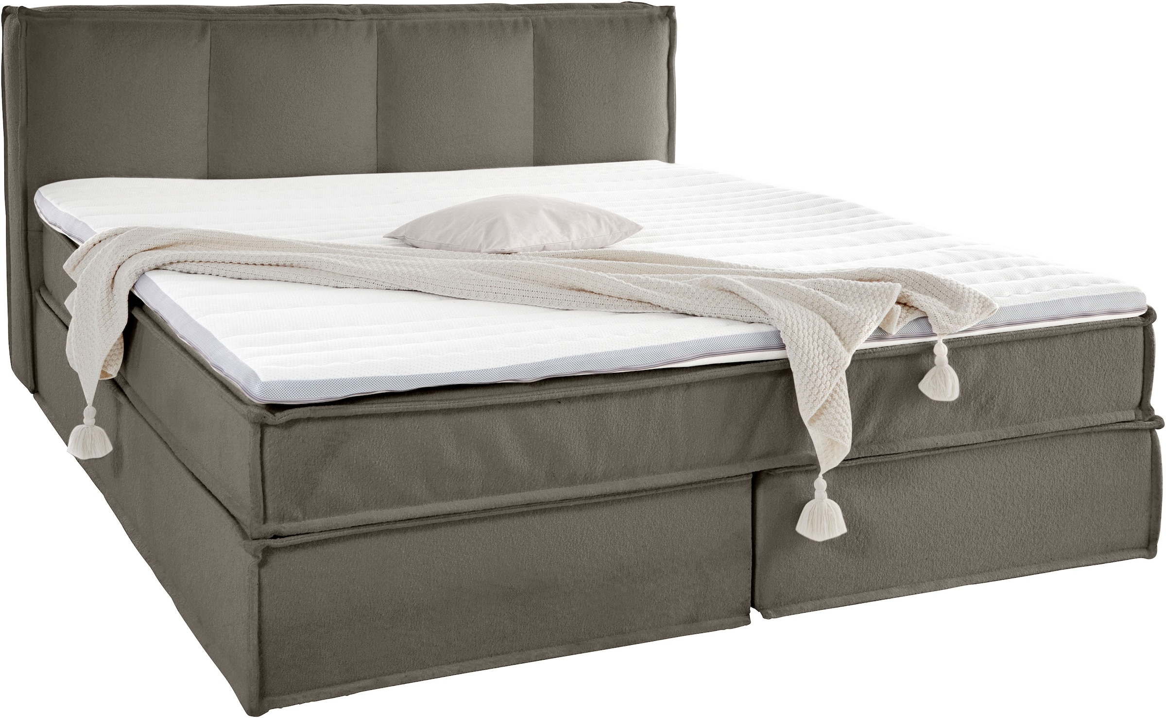 LeGer Home by Lena Gercke Boxspringbett »Addyson«, (Härtegrade H2, H3 und H4 wählbar), Boxspringbett inkl. Topper, 2 Matratzen
