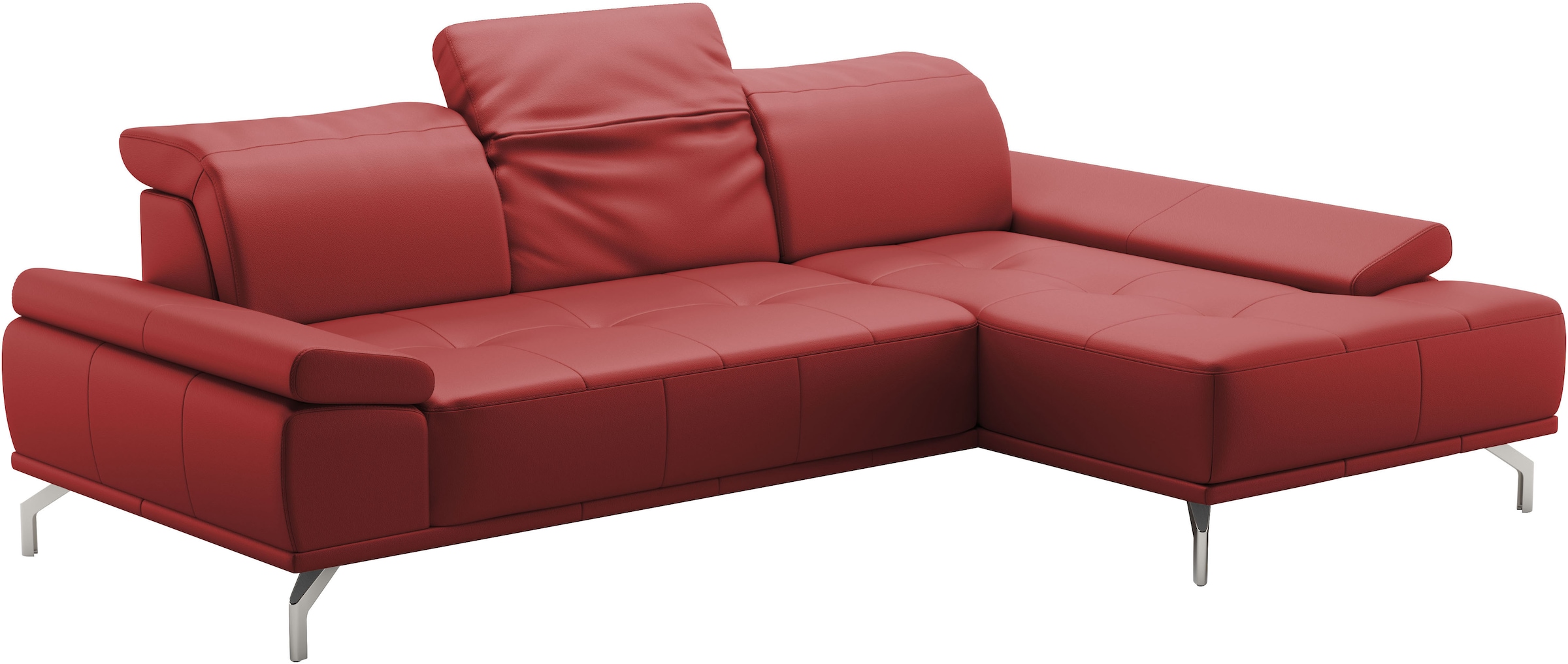 Places of Style Ecksofa »Caluna«, Inkl.Sitztiefenverstellung, wahlweise mit Kopf- und Armteilverstellung