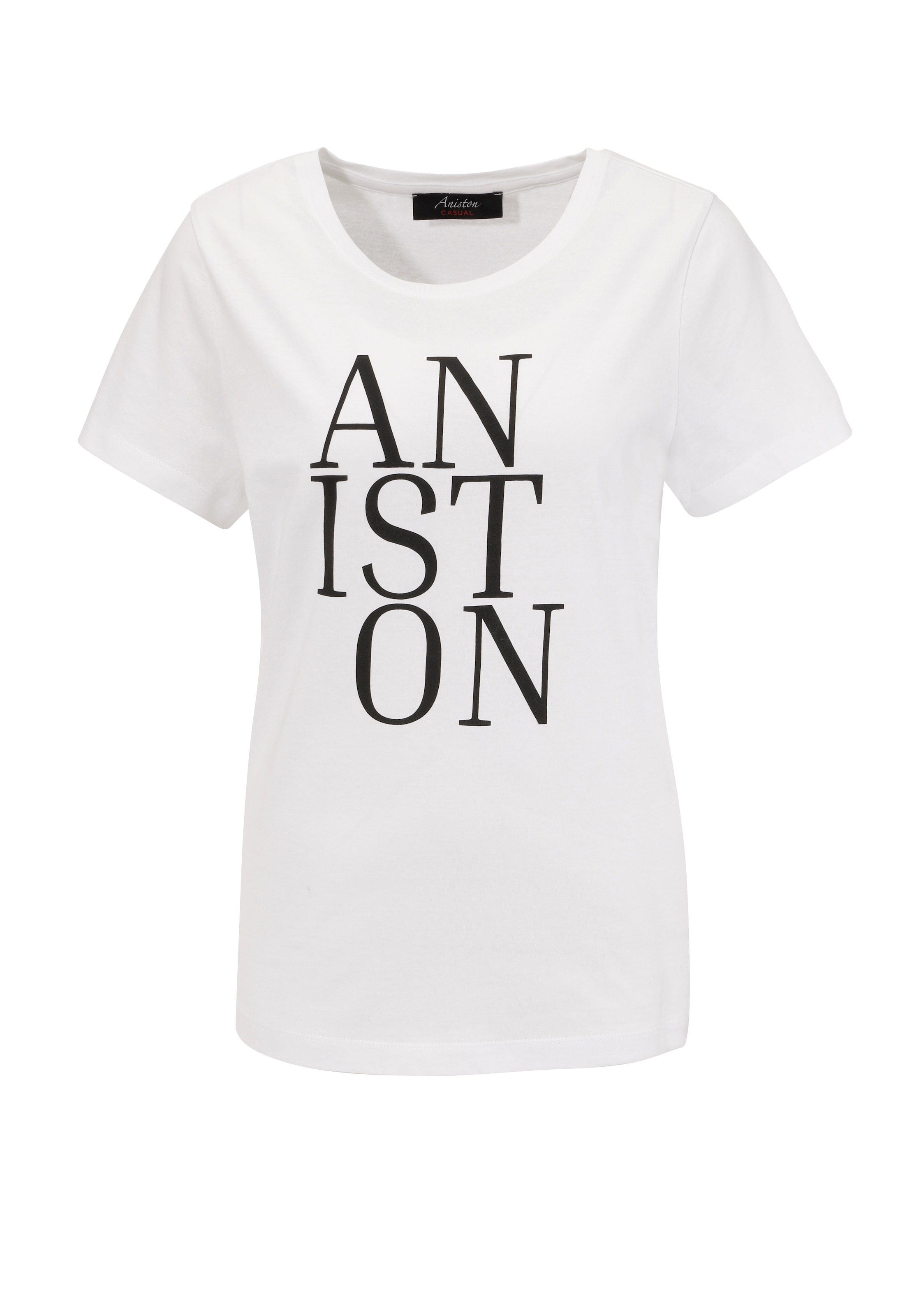 Aniston CASUAL T-Shirt, mit ANISTON-Schriftzug
