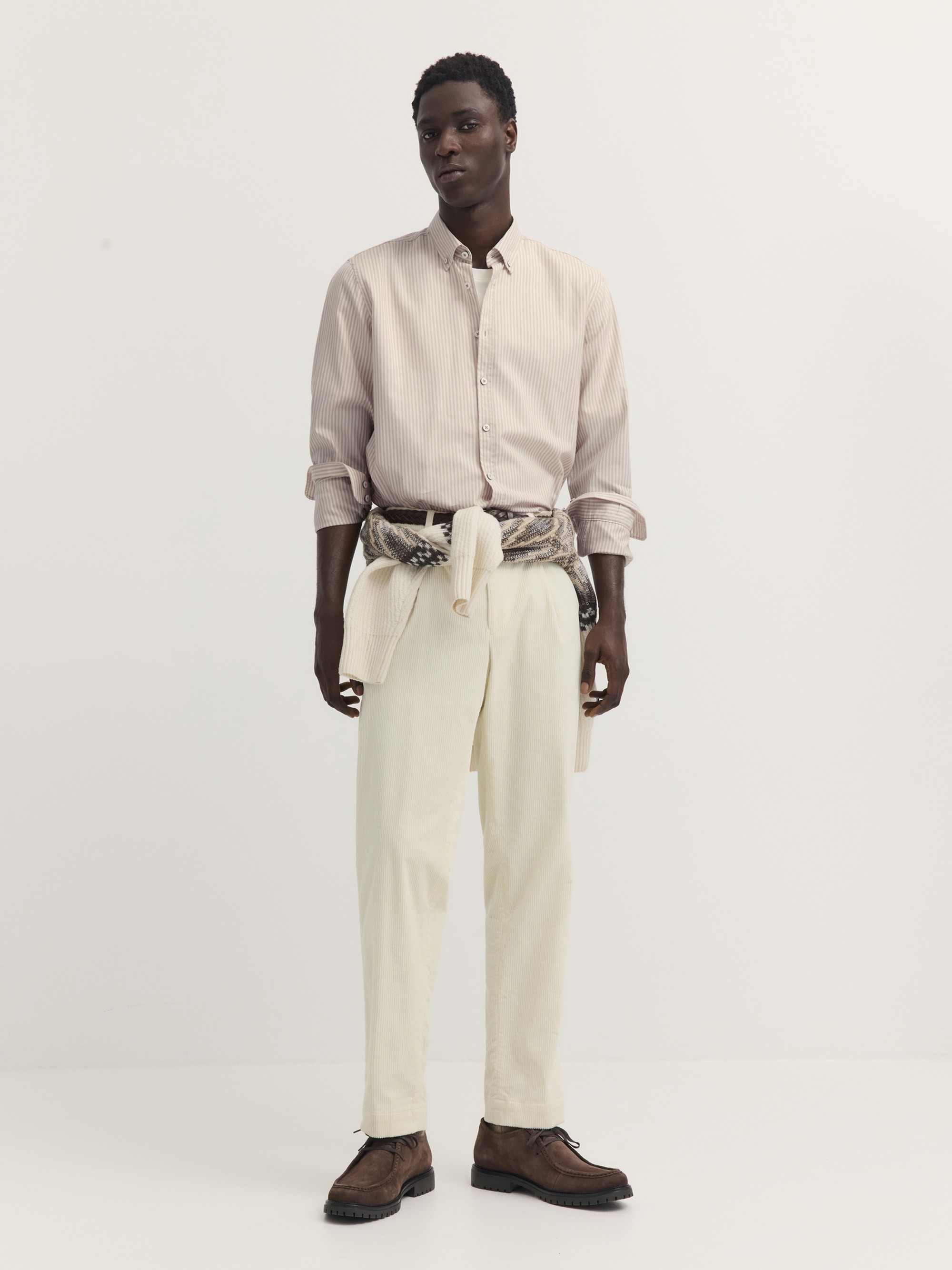 bugatti Langarmhemd »Modern Fit« Modern Fit Oxford Gestreift Button-Down
