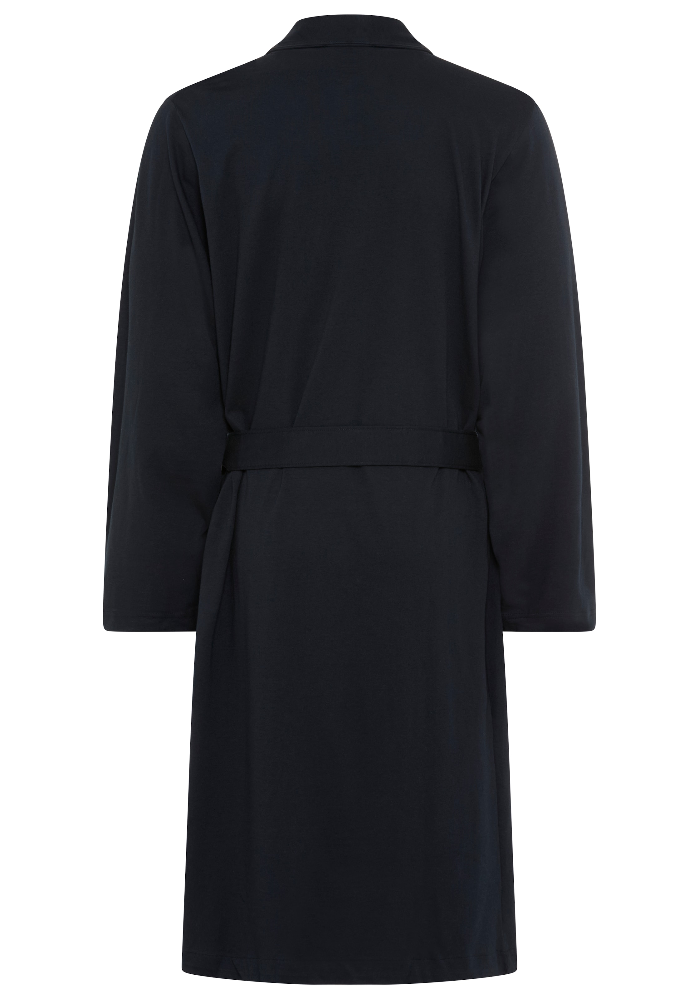 BOSS Morgenmantel aus Baumwoll-Jersey mit Logo-Stickerei