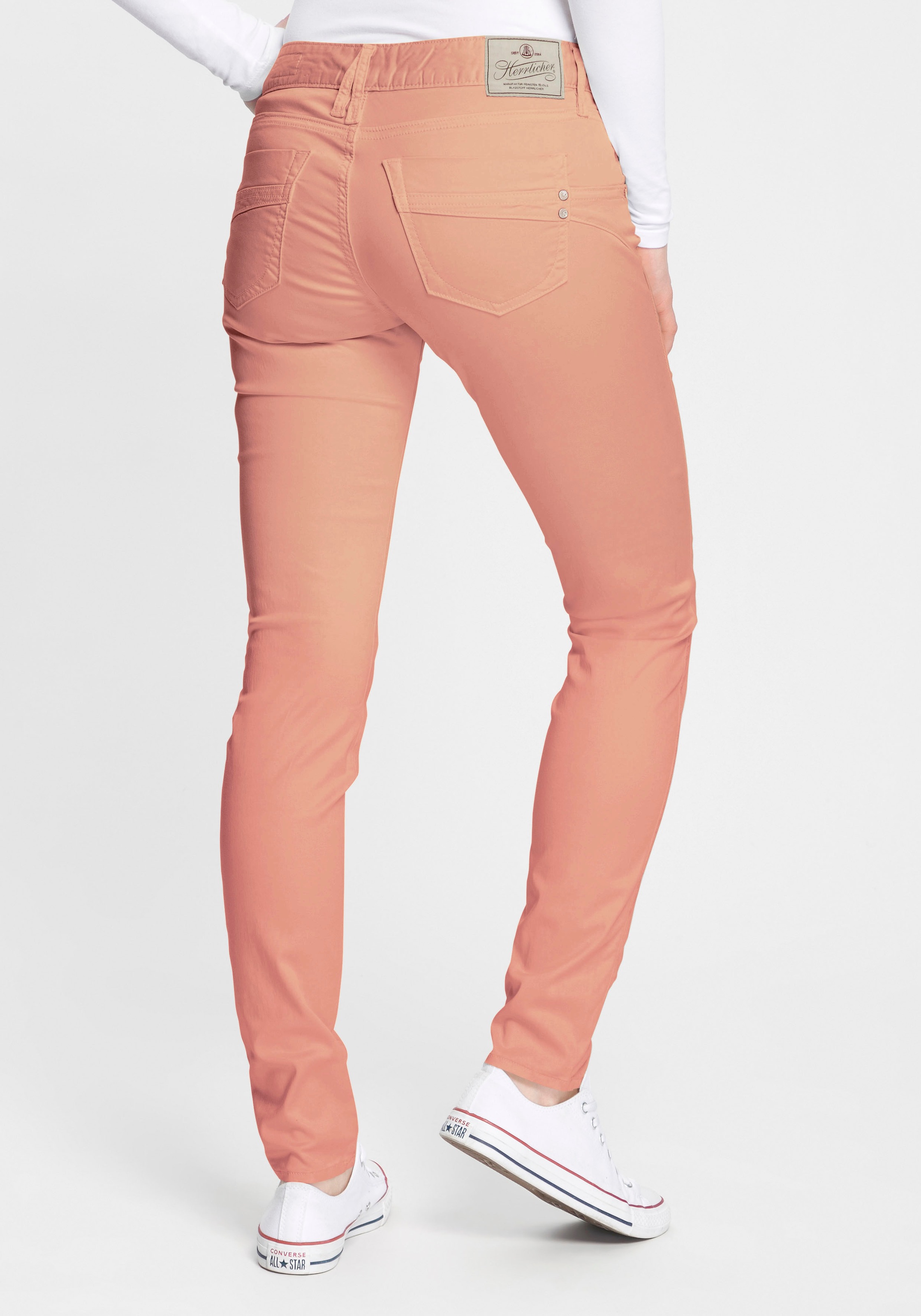 Herrlicher Slim-fit-Jeans »TOUCH SLIM SATIN«, Powerstretch aus Satin