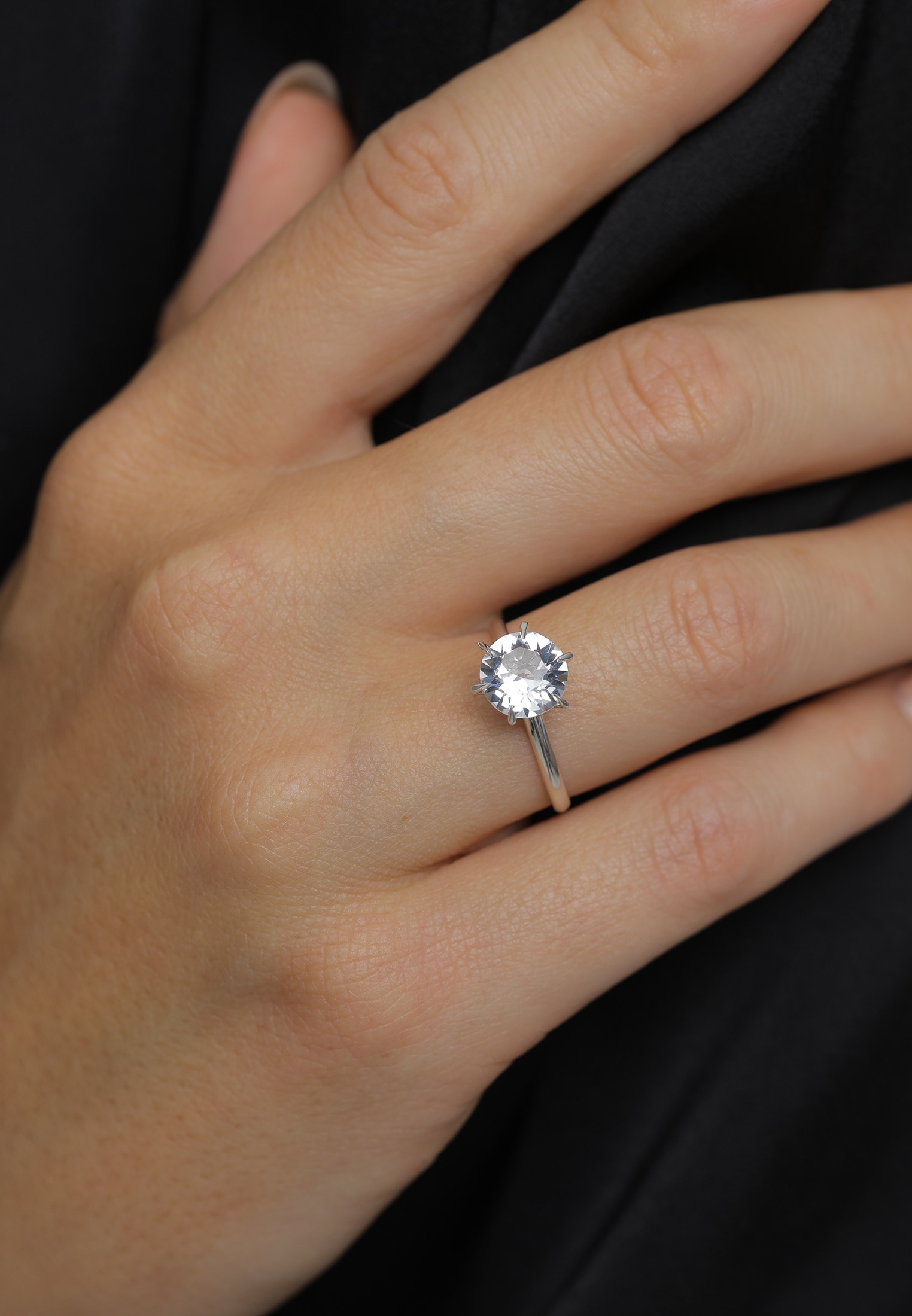 Elli Trauring »Ring Verlobungsring Kristalle 925 Silber«
