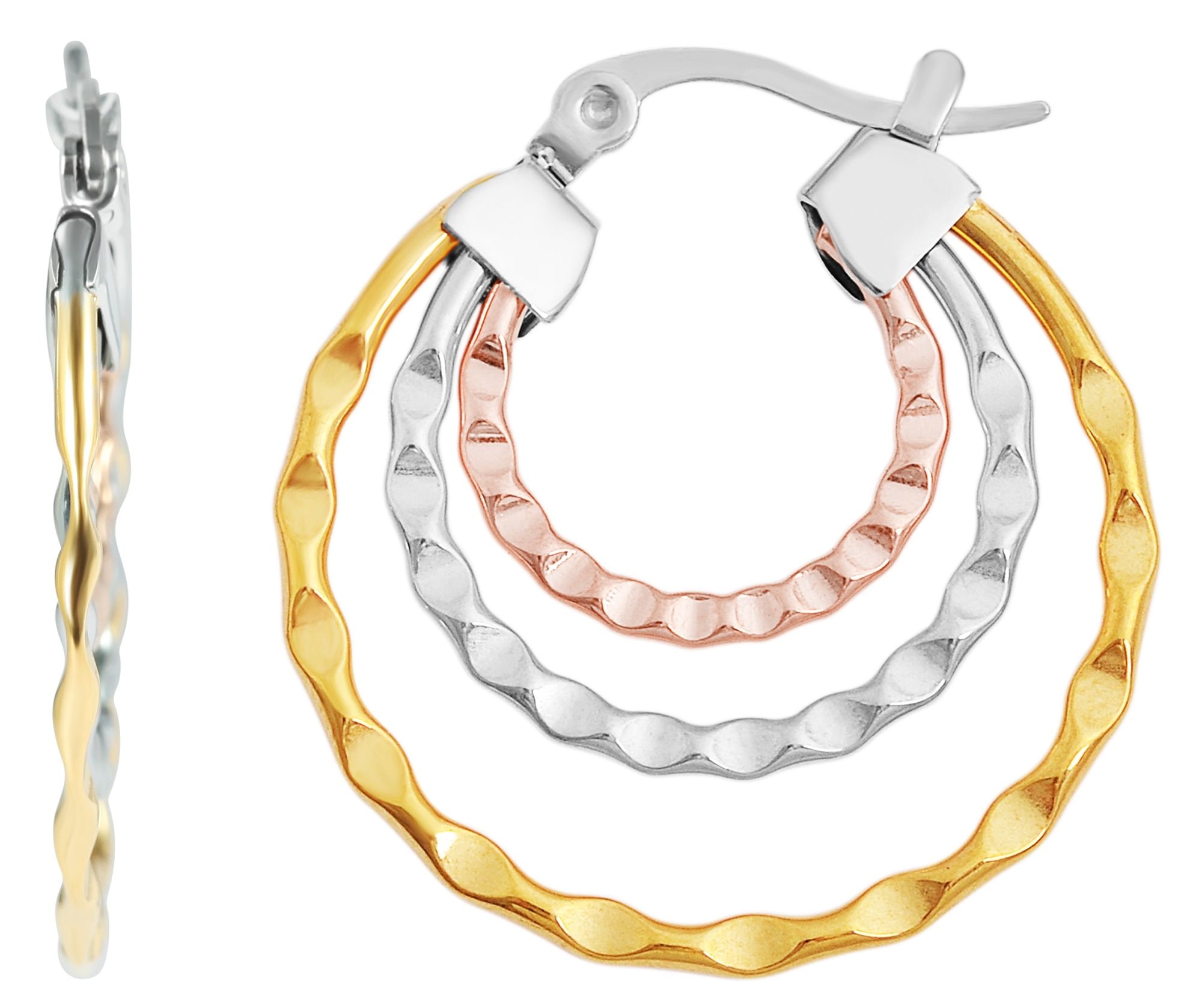 Adelia´s Paar Creolen »Damen Ohrringe ¿ Creole aus Edelstahl«