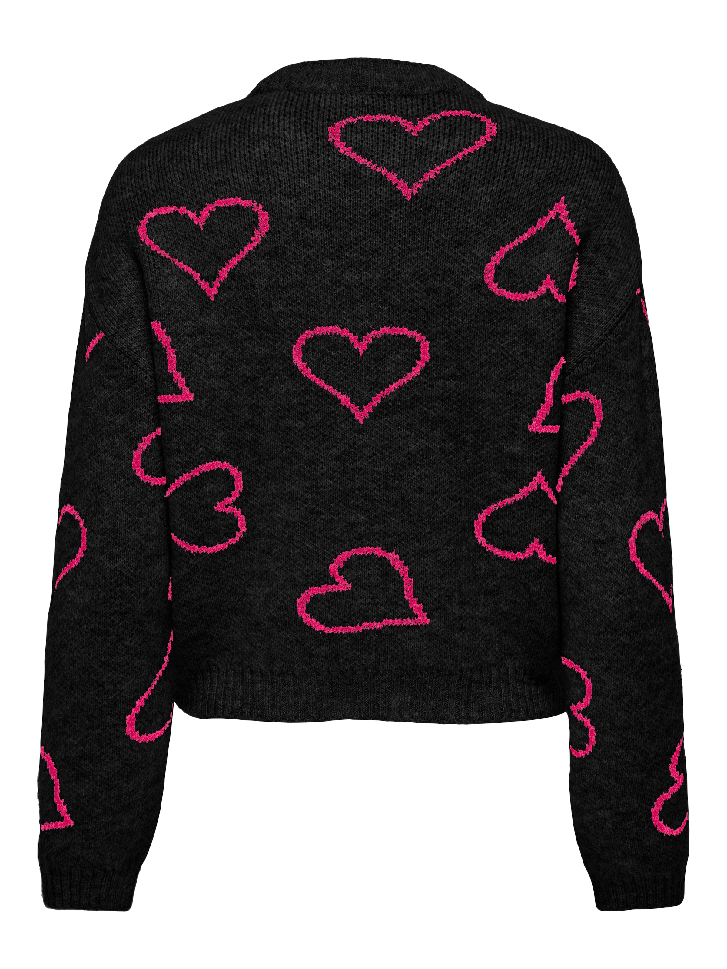 ONLY Rundhalspullover »ONLHAPPIE LS HEART O-NECK KNT«