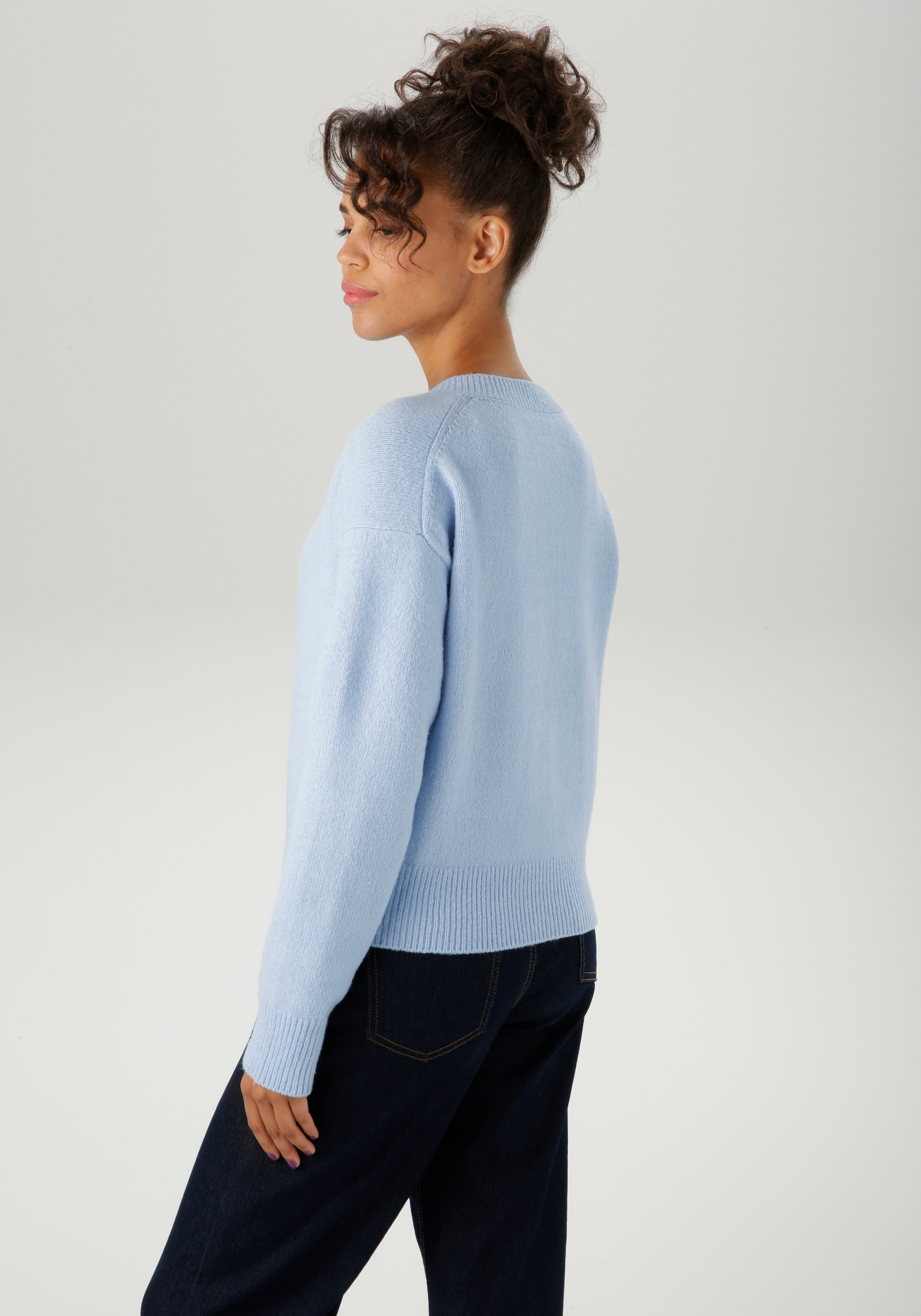 Aniston CASUAL Strickjacke, aus effektvollem Melange-Garn - NEUE KOLLEKTION