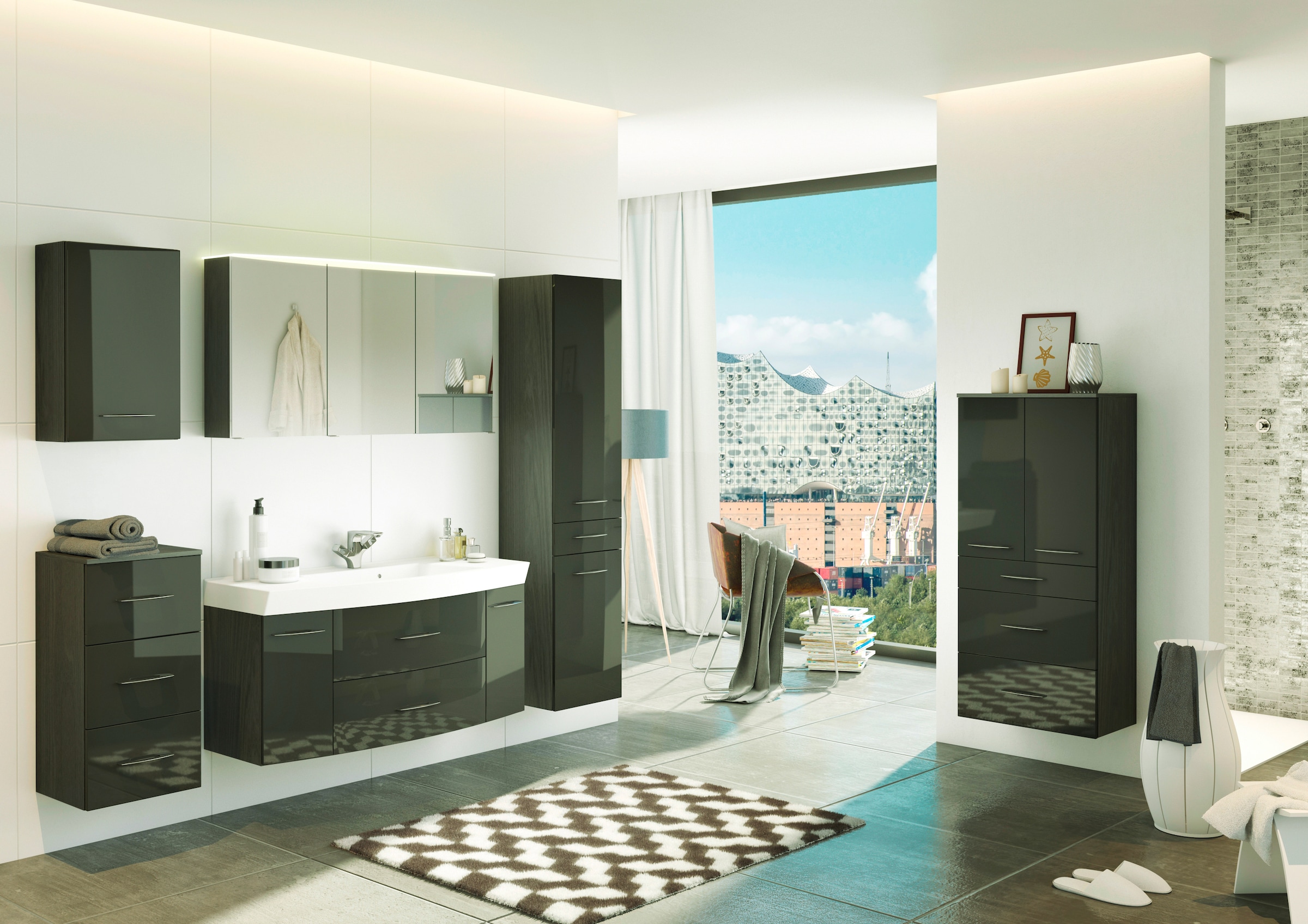 welltime Midischrank »Florida«, Breite 60 cm, mit Türdämpfern
