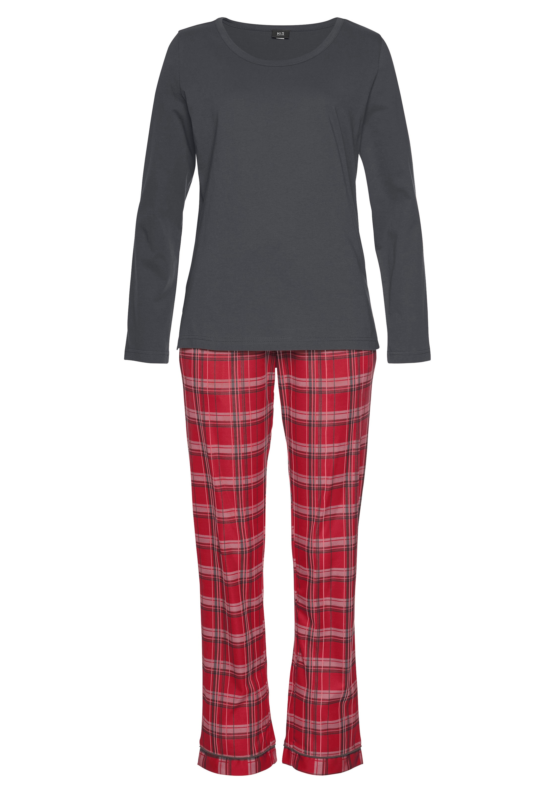 H.I.S Pyjama, (2 tlg.), mit karierter Schlafhose