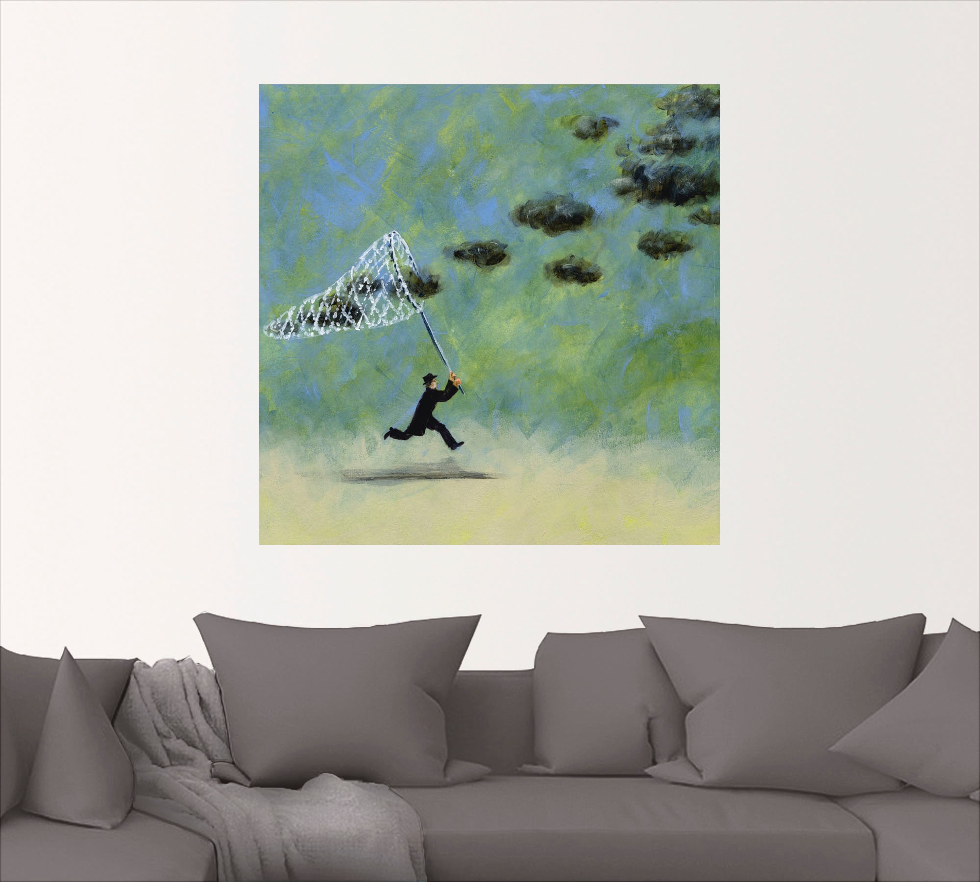 Artland Wandbild »Wolkenfänger«, Mann, (1 St.), als Leinwandbild, Poster, Wandaufkleber in verschied. Größen