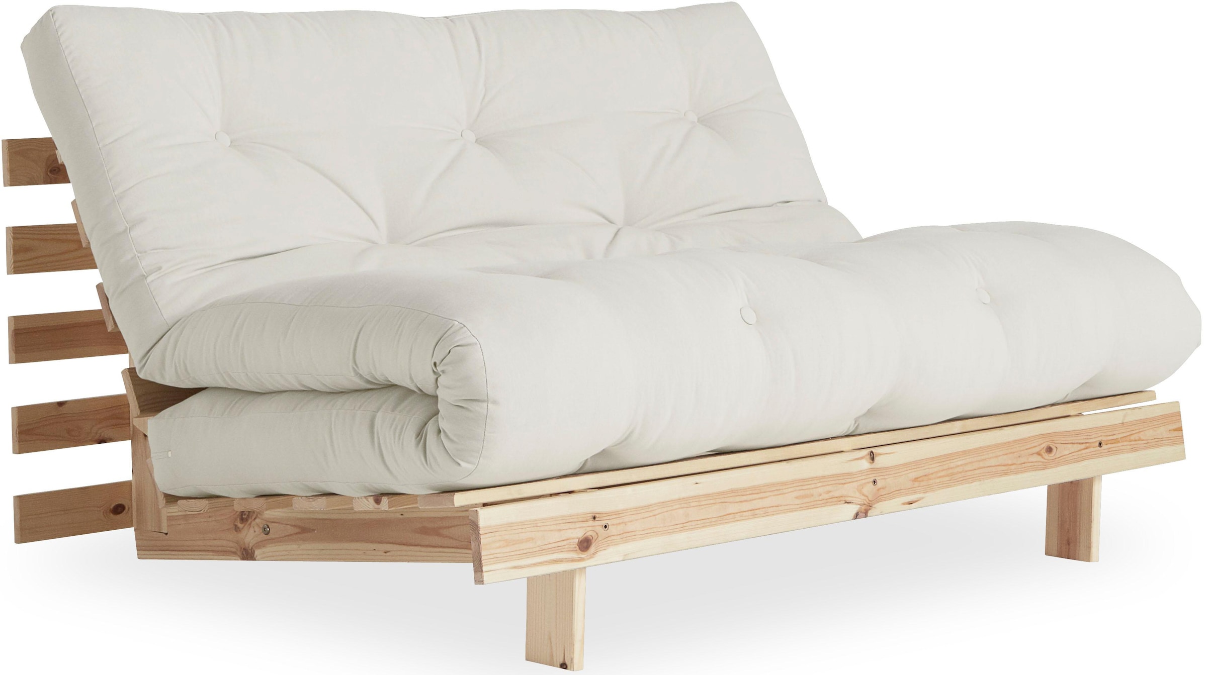 Karup Design Daybett »Roots Schlafsofa, Gästebett, Sofa inkl. Futonmatratze«, Liegefläche 90/140/160 x200 cm, FSC® zertifizierte Kiefer
