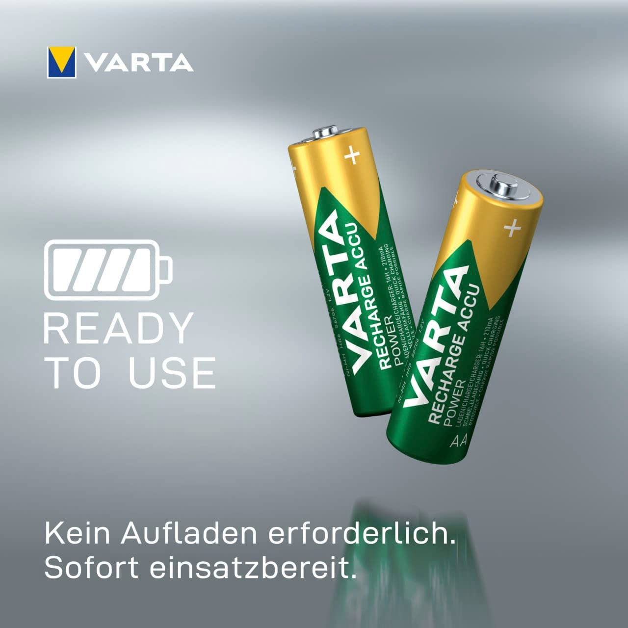 VARTA Akkupacks »Recharge Accu Recycled AA 2100 mAh«, Mignon, AA, 2100 mAh