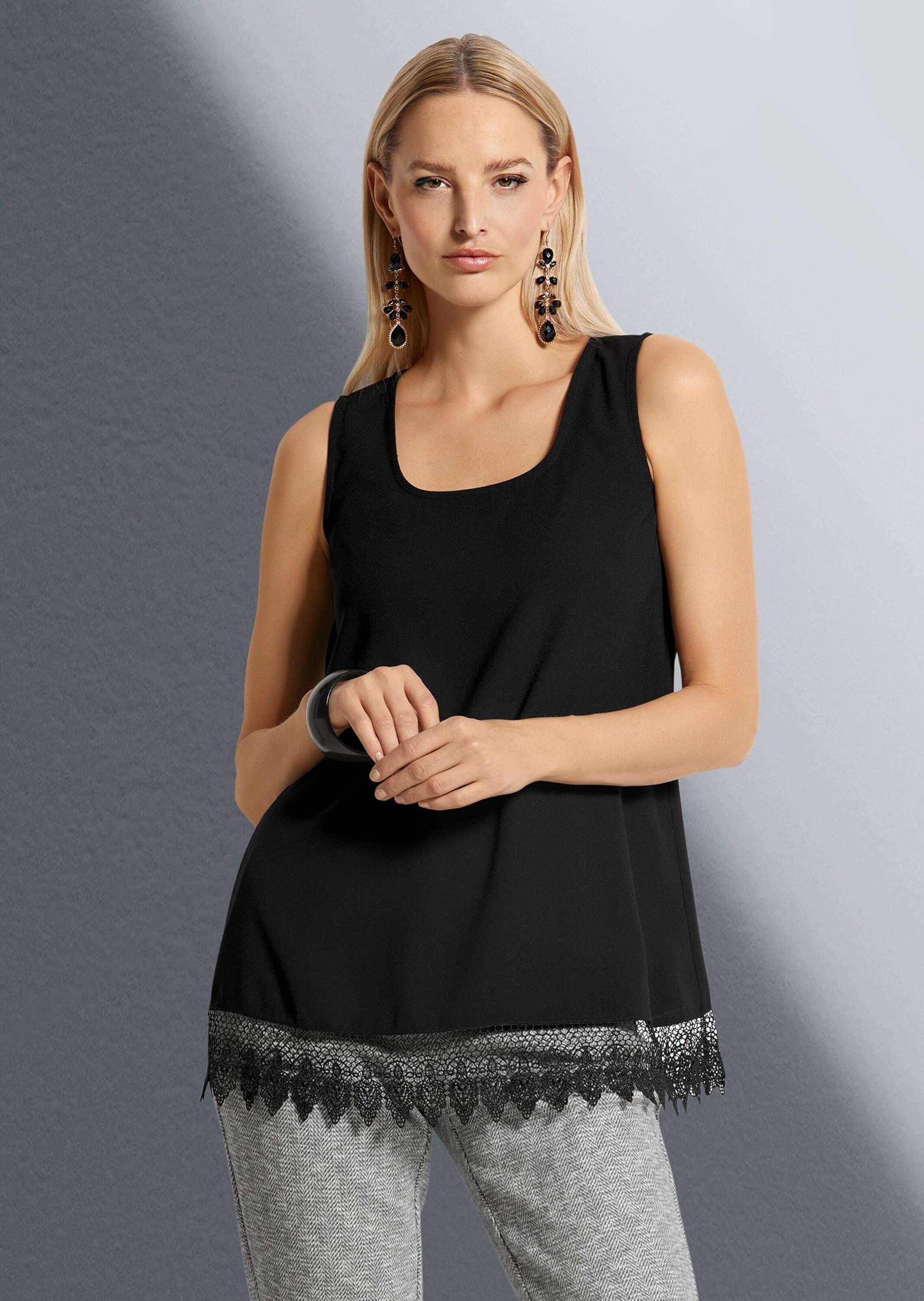 MADELEINE Blusentop »Blusentop Top mit Spitze«