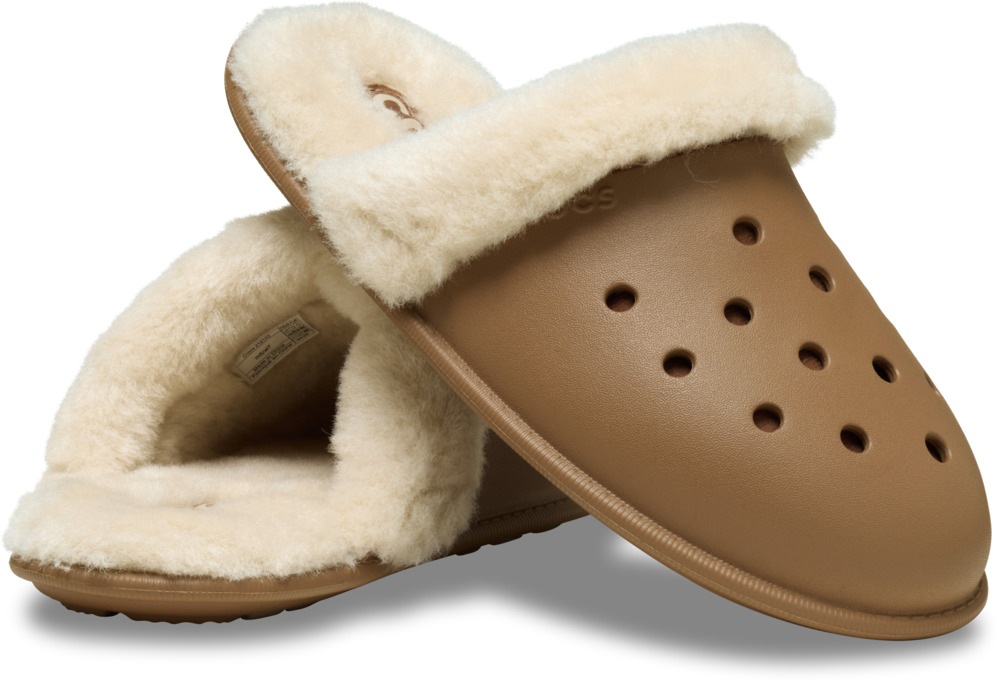 Crocs Pantoffel »Classic Fuzz Scuff«  Hausschuh, Clog mit Warmfutter