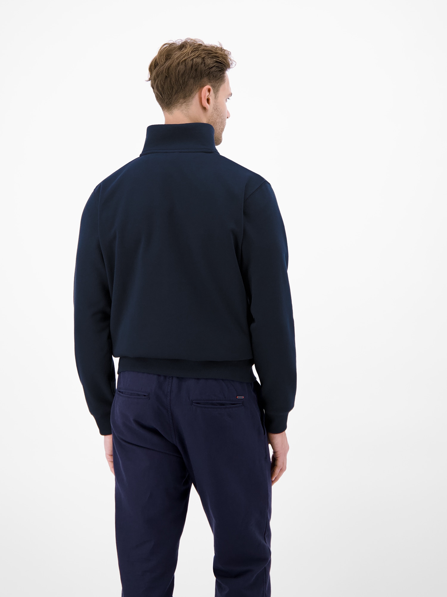 LERROS Sweatjacke »Sweatjacke aus atmungsaktivem Baumwollmischgewebe«