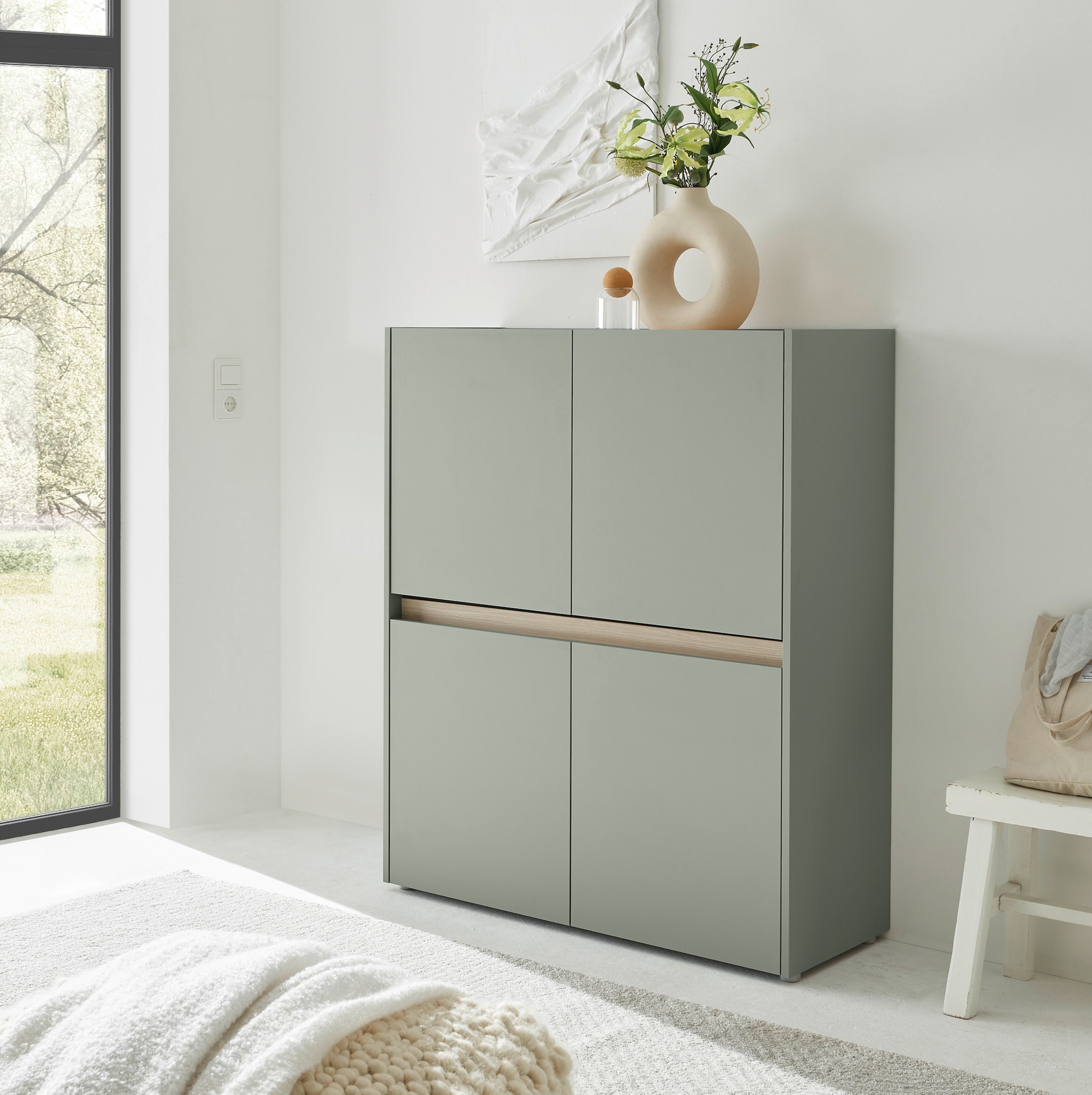 INOSIGN Highboard »City/Giron, moderner Schrank, Kommode, Stauraumschrank, Hochschrank«, zeitlos, modern, ausreichend Stauraum, vielseitig einsetzbar
