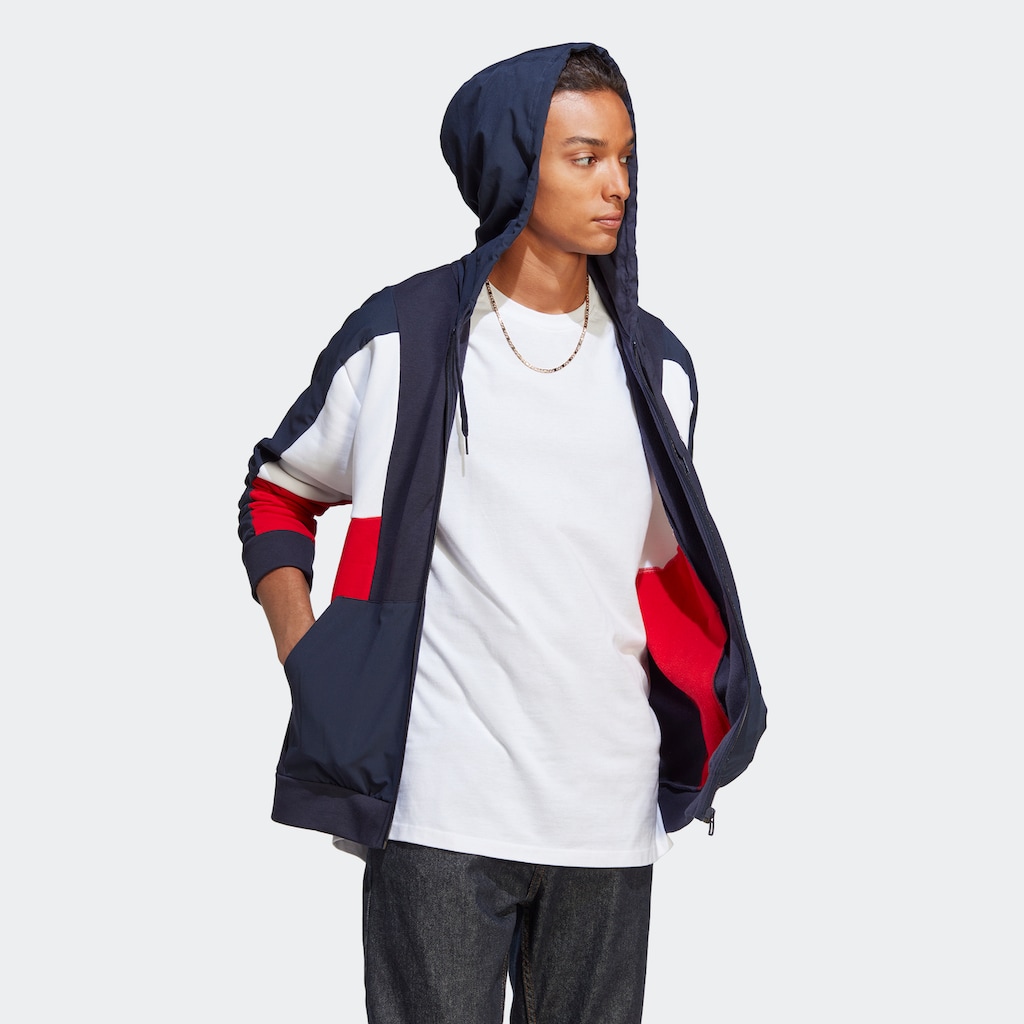 adidas Sportswear Kapuzensweatshirt »ESSENTIALS COLORBLOCK KAPUZENJACKE«