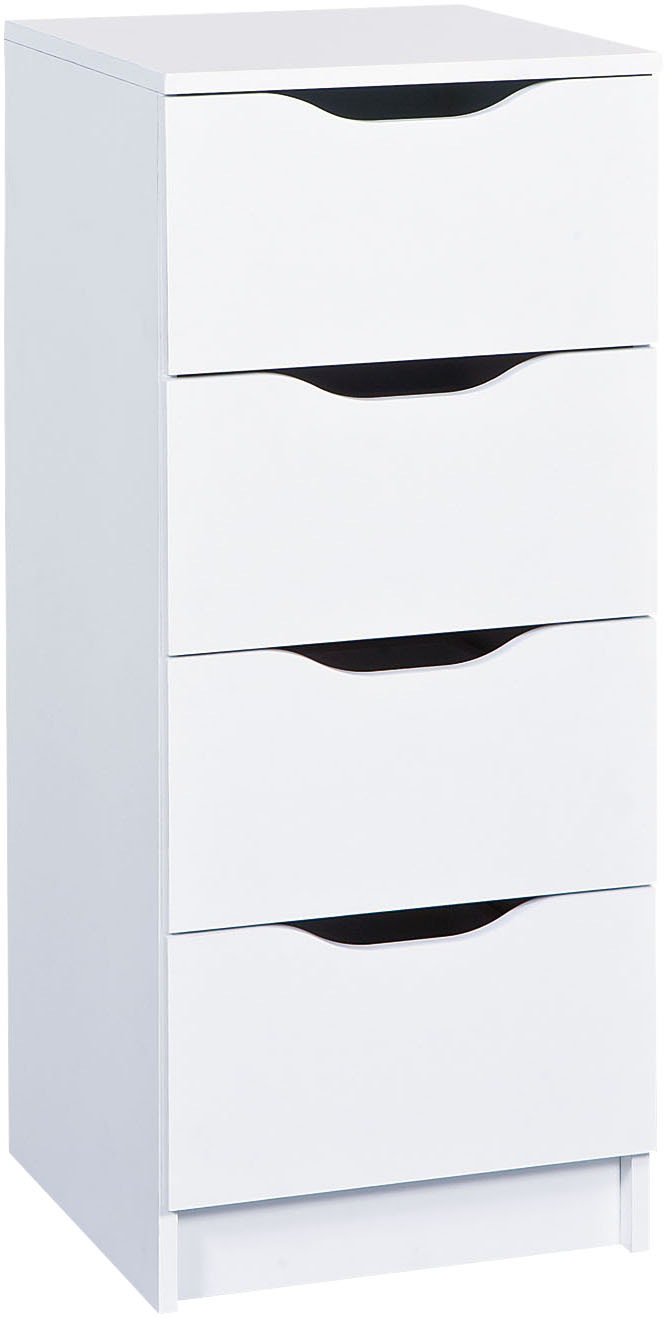 Home Affaire Kommode »Wetphalen« Breite 40 cm in weiß, Größe B/H/T: 40 cm x 92 cm x 40 cm
