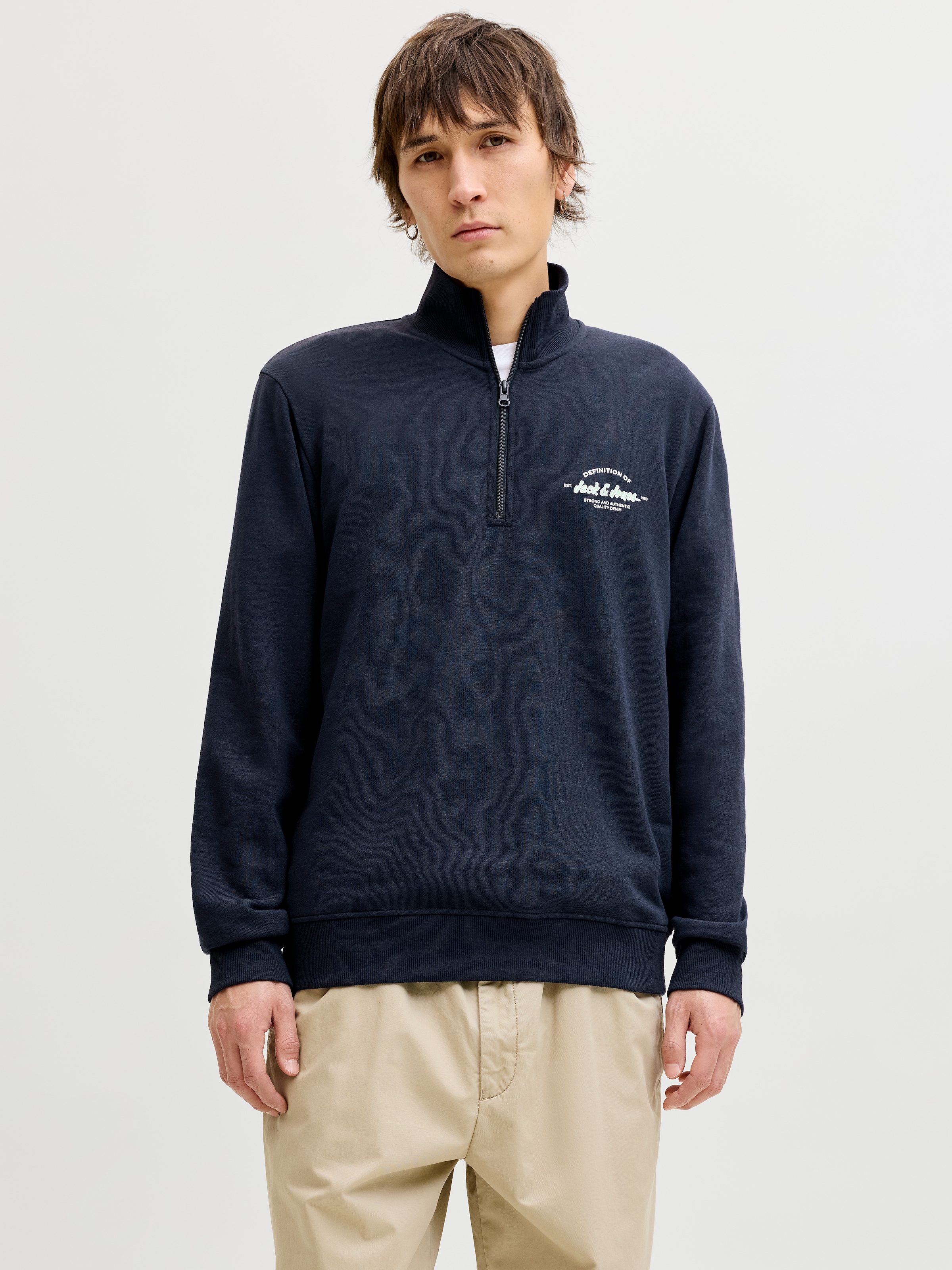 Jack & Jones Sweater »JJBRANDON SWEAT HALF ZIP«
