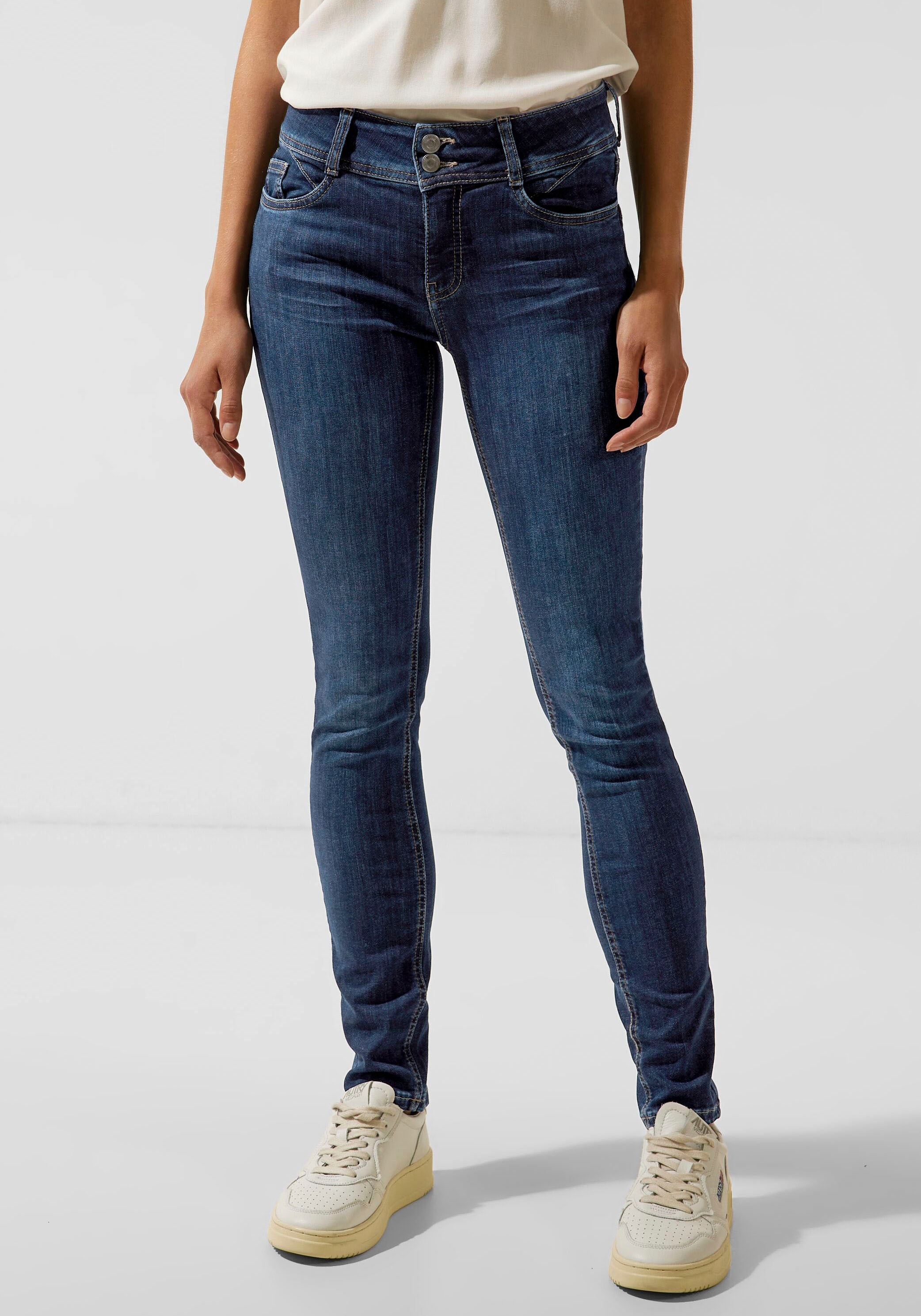 STREET ONE Slim-fit-Jeans, mit Markenlabel OTTO online hinten bei
