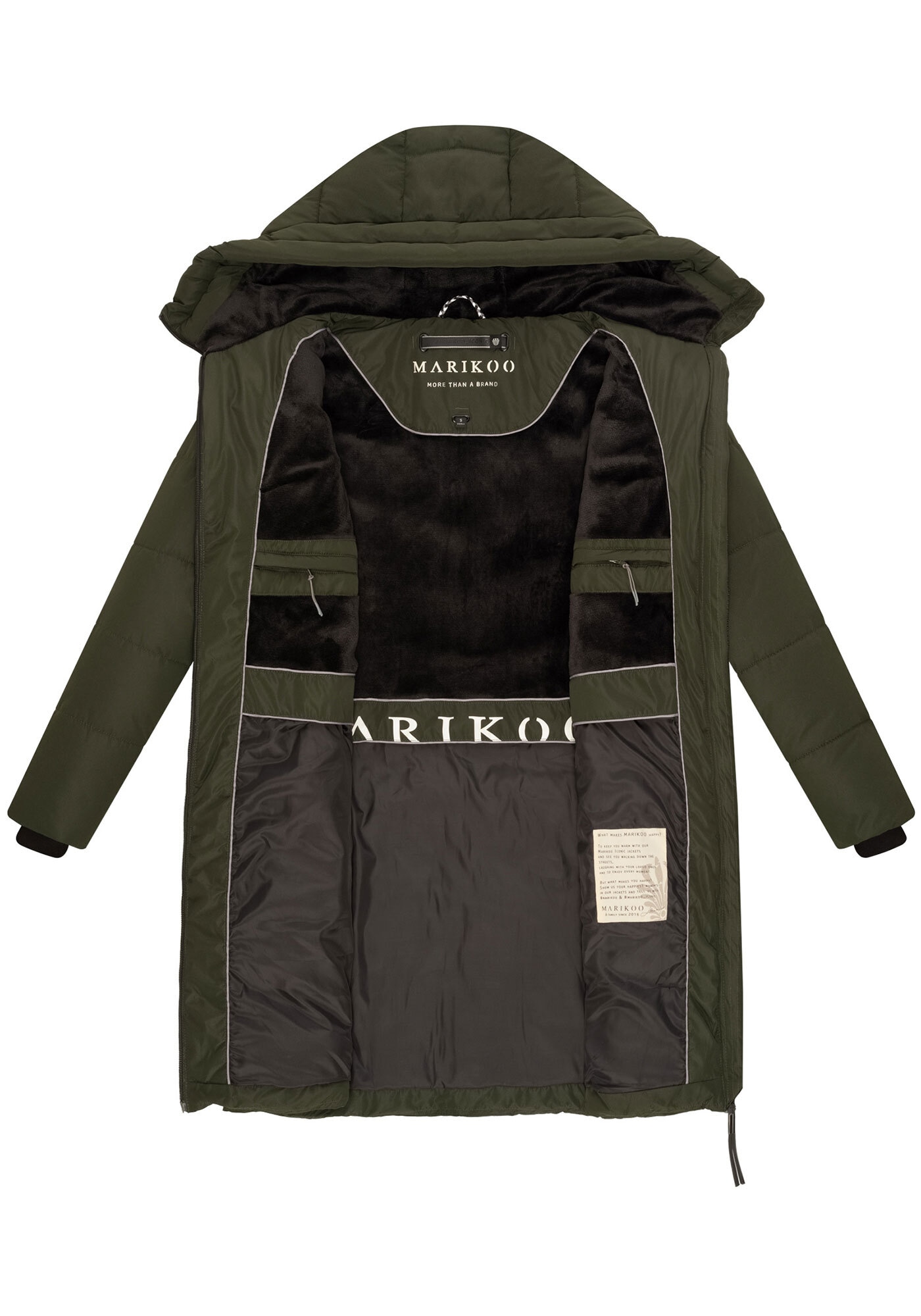 Marikoo Winterjacke »Marikoo Natsukoo Damen Winter Steppjacke lang B978«