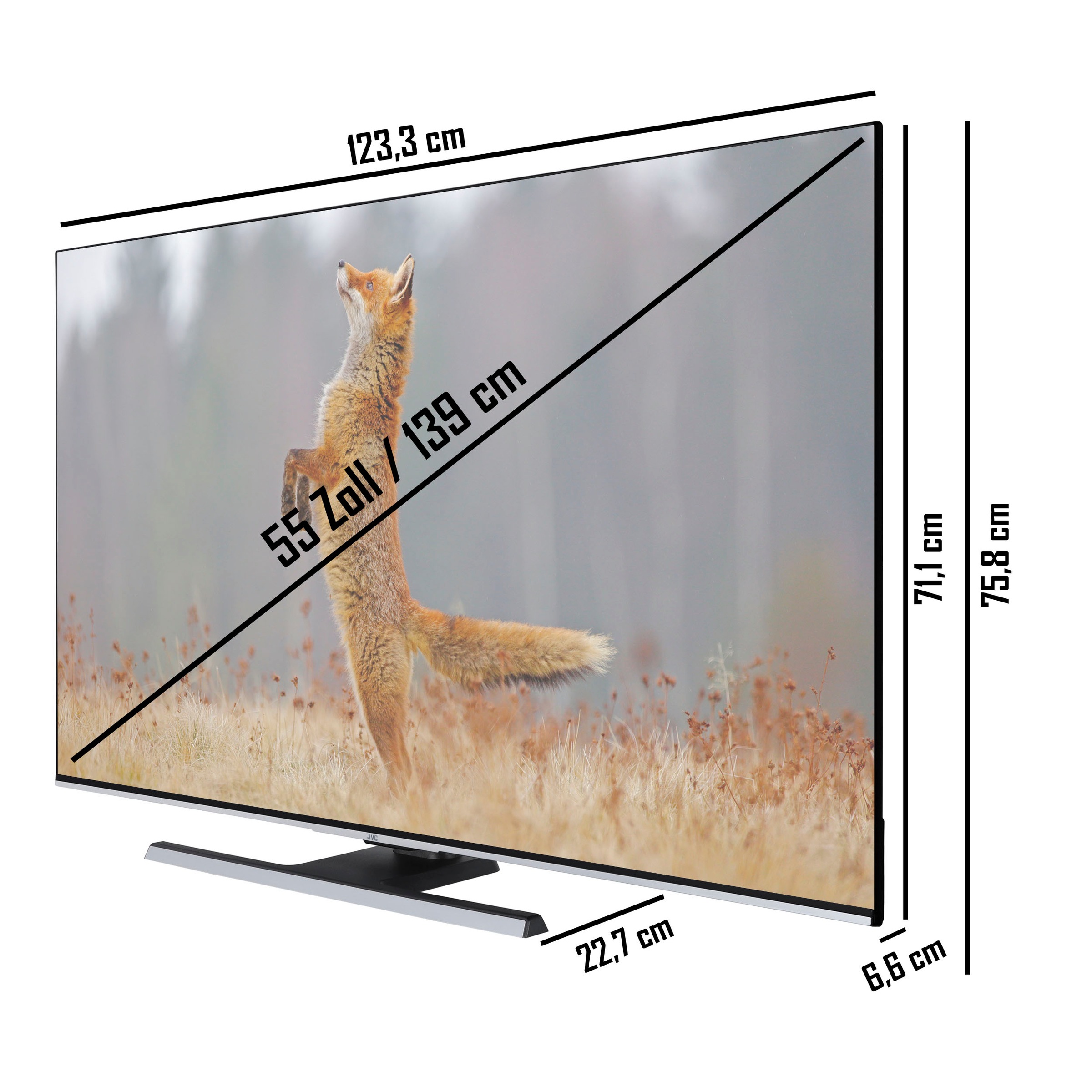 jetzt cm/55 JVC 139 »LT-55VU8185«, 4K Smart-TV Ultra bei kaufen HD, Zoll, LED-Fernseher OTTO