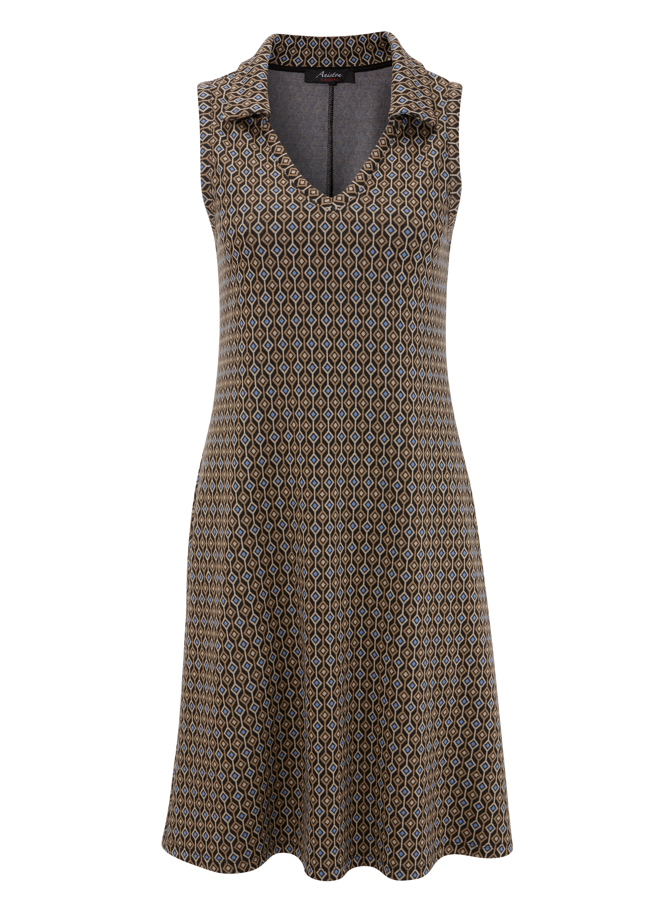 Aniston CASUAL Jerseykleid, im angesagtem OTTO online Retro-Muster kaufen bei