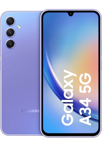 Smartphone »Galaxy A34 5G 128GB«, leicht violett, 16,65 cm/6,6 Zoll, 128 GB...