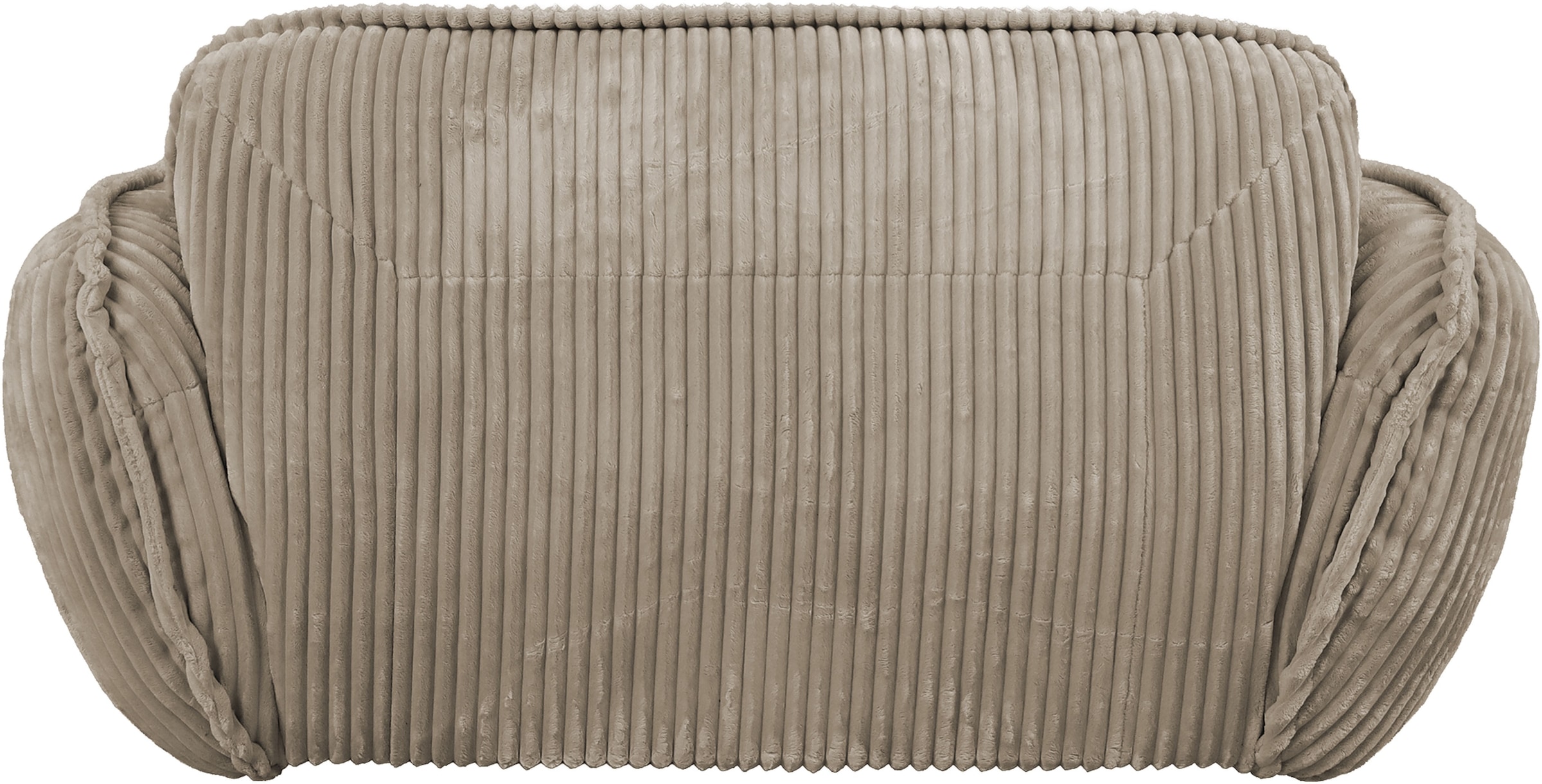 TRENDMANUFAKTUR Chaiselongue »Be Fluffy, mit Rundumbezug, Loveseat mit moderner breiter Kedernaht« mit softem Sitzkomfort, in hochwertigem Breitcord mit weicher Haptik
