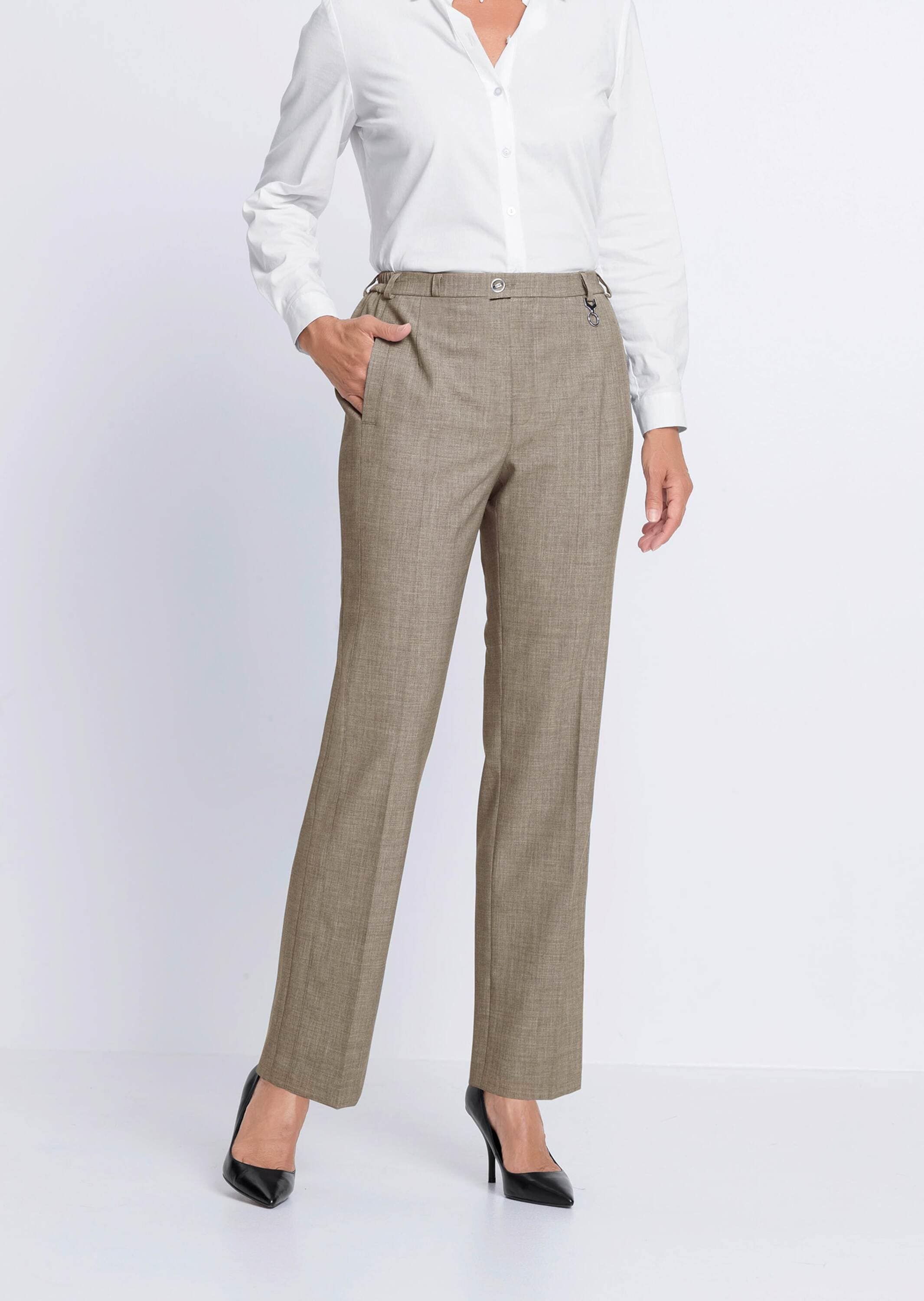 GOLDNER Stoffhose »Kurzgröße Trevira-Schurwollhose ANNA«