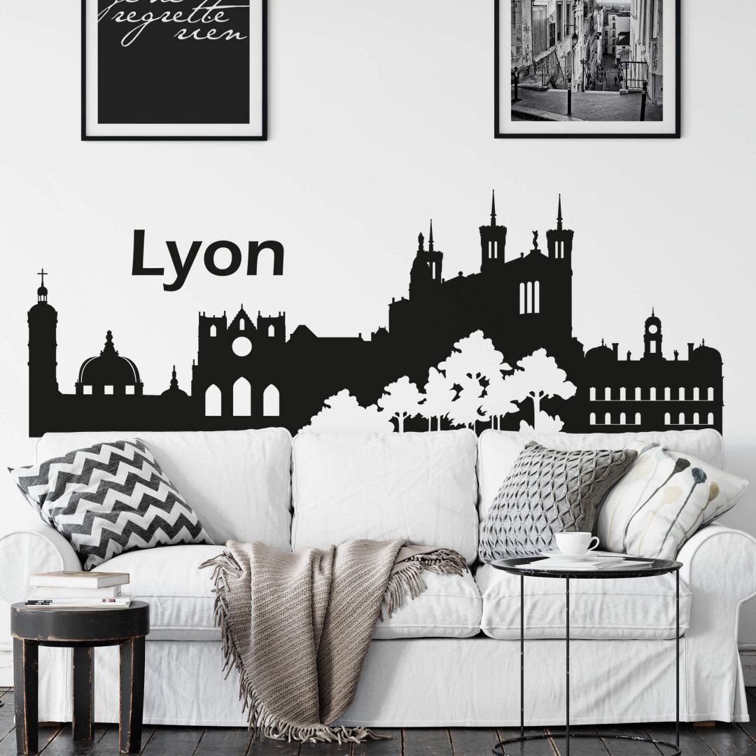 Wall-Art Wandtattoo »XXL Stadt Skyline Lyon 120cm«, (1 St.) bestellen im  OTTO Online Shop