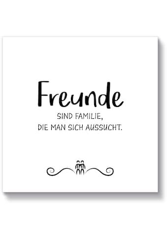 Holzbild »Freunde I«, Sprüche & Texte, (1 St.)