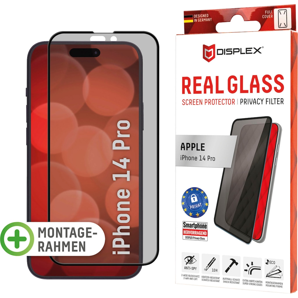 Displex Displayschutzglas »Privacy Glass FC - iPhone 14 Pro«