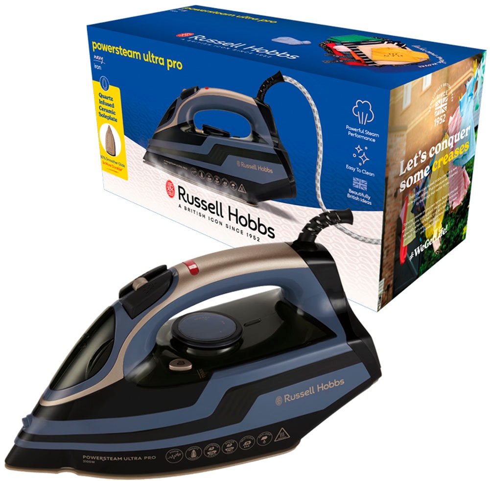 RUSSELL HOBBS Dampfbügeleisen »28630-56, Selbstreinigung« 3100 W Keramik-Bügelsohle, 70g/min , 210g/ min Dampfstoß,