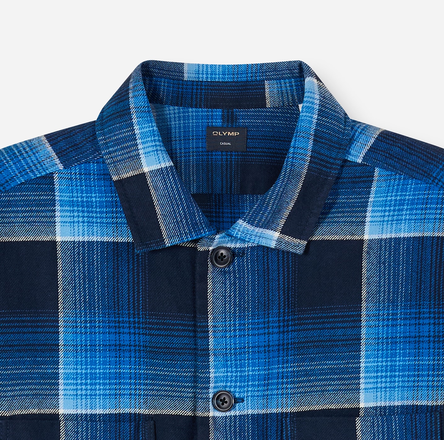 OLYMP Hemdjacke Overshirt, pflegeleicht, Karomuster