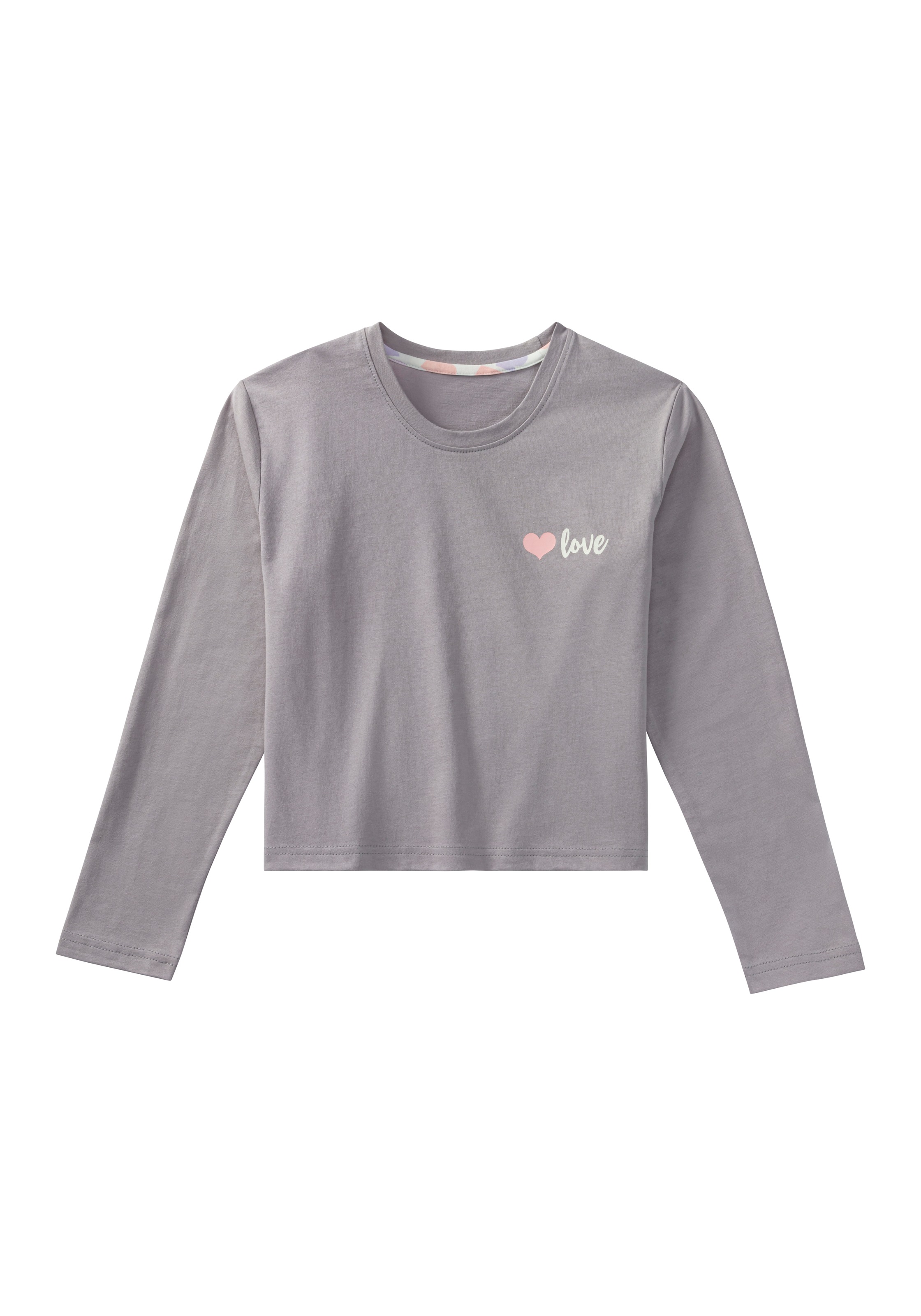petite fleur Pyjama, (2 tlg., 1 Stück), Schlafanzug mit modisch kurzem Shirt