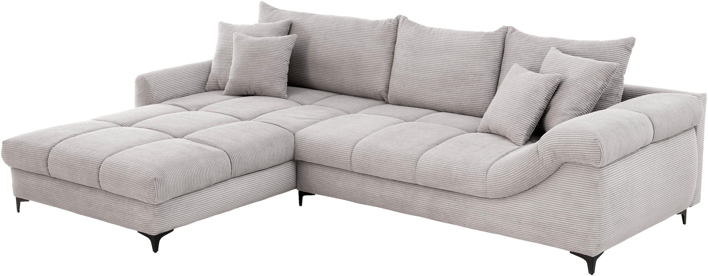 Mr. Couch Ecksofa »Ronaldo, L-Form, wahlweise mit Kaltschaum«, mit Kaltschaum, bis 140 kg pro Sitzplatz belastbar