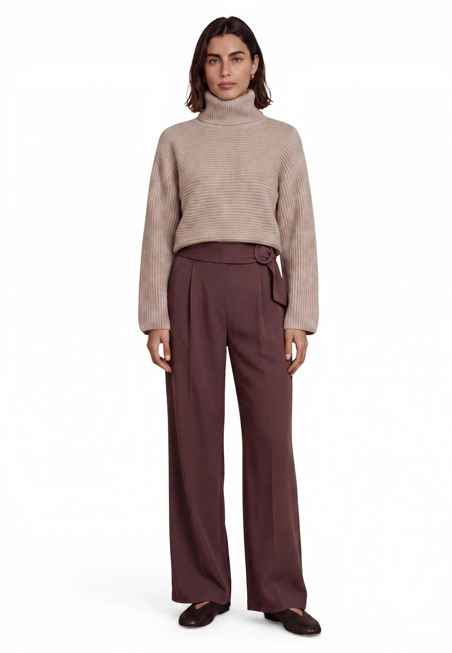 Zero Relaxhose »Casual-Hose mit Gürtel«