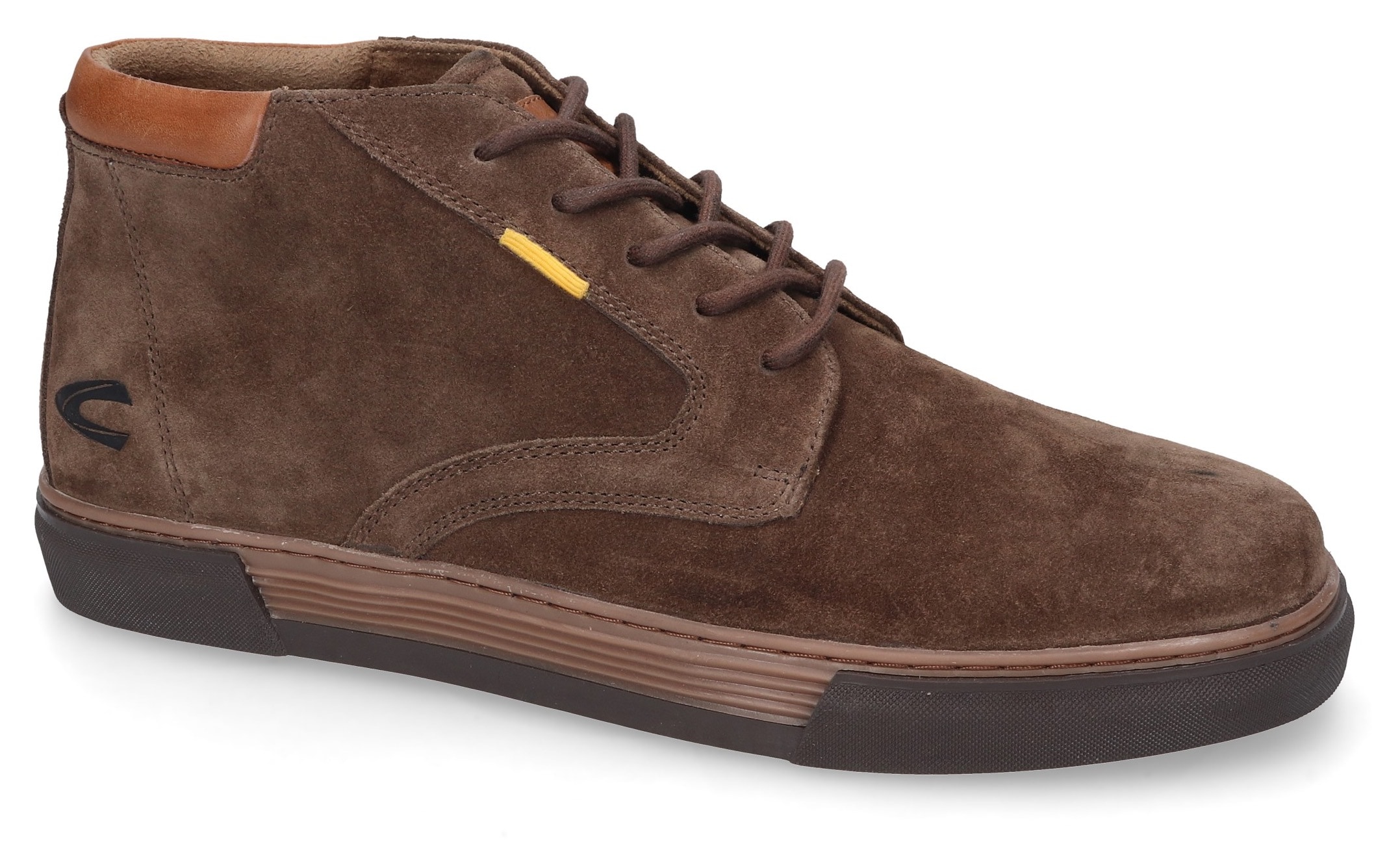 camel active Sneaker, Freiteitschuh, Schnürboots, High Top Sneaker mit durchgehender Sohle