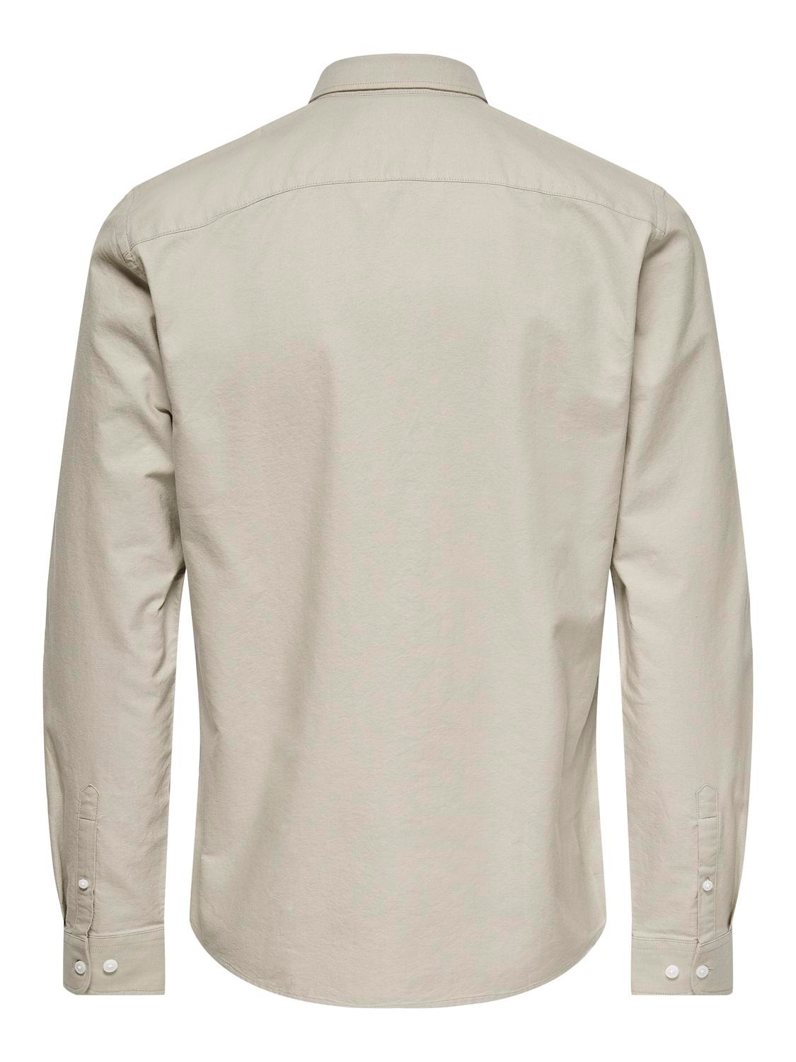 ONLY & SONS Langarmhemd »ONSALVARO SLIM LS OXFORD SHIRT NOOS«