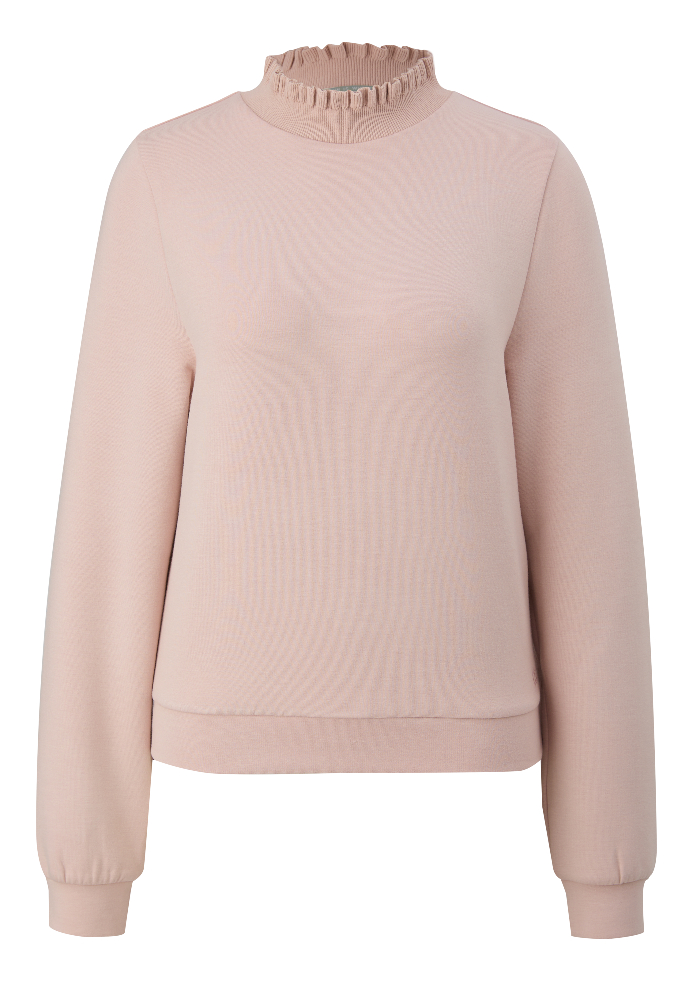 QS Sweatshirt, mit Rüschenkragen