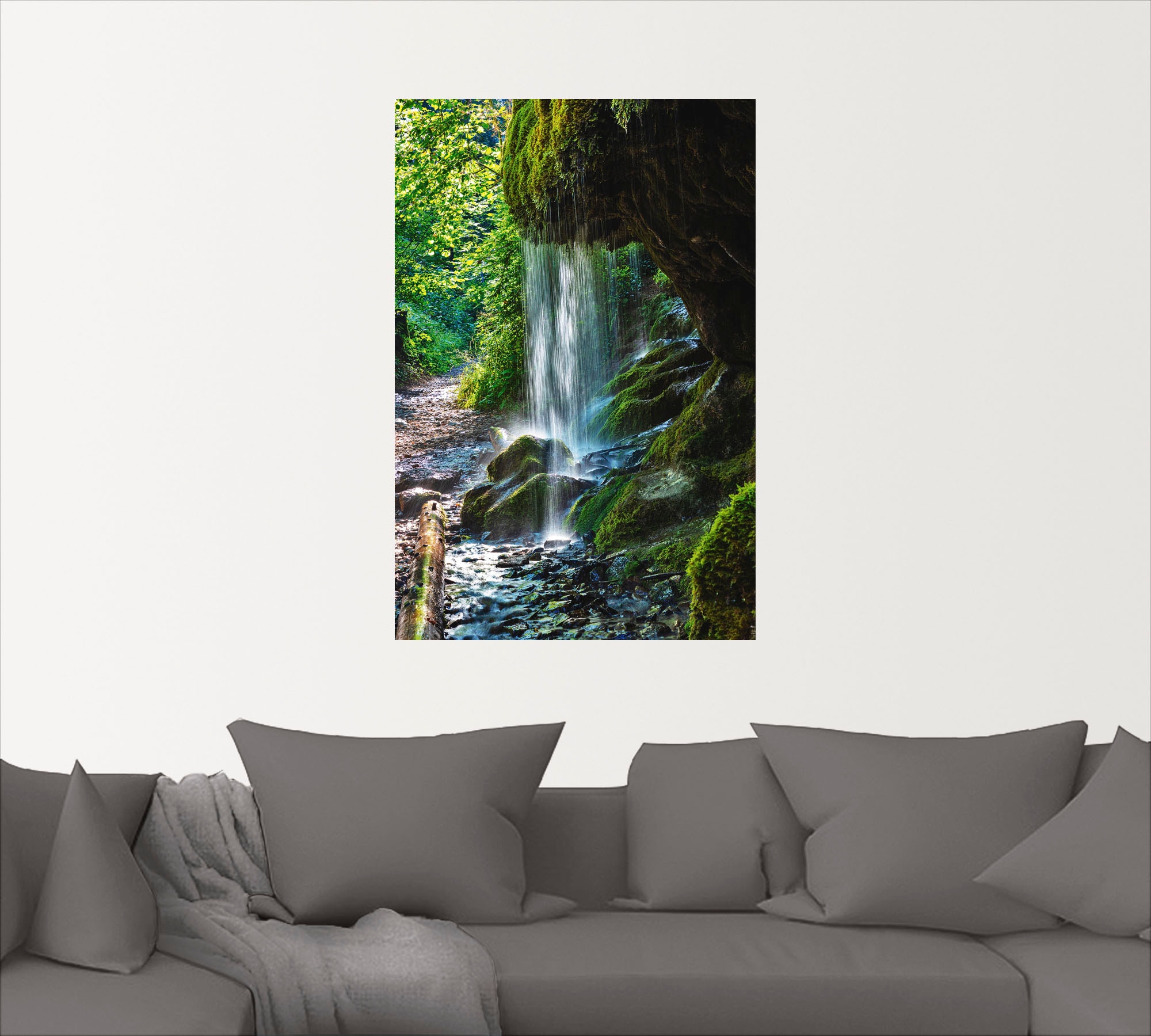 bei OTTO Artland (1 »Moosbedeckter Wandbild Wasserfall«, Wasserfallbilder, St.)