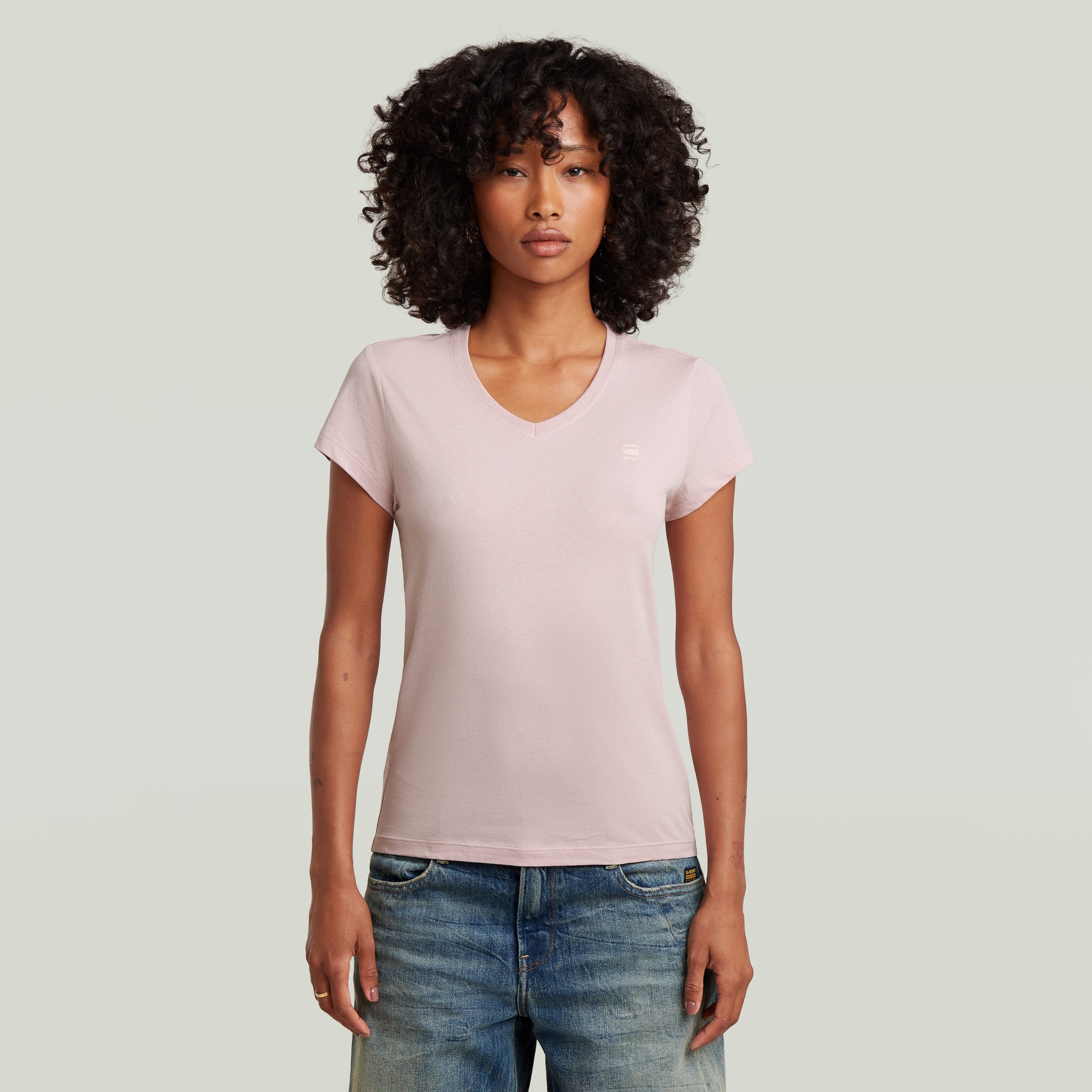G-STAR V-Shirt »Eyben« mit Label