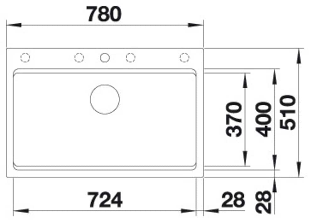 Blanco Granitspüle »ETAGON 8« 1 Stk. tlg. inklusive 2 Gratis ETAGON-Schienen aus Edelstahl