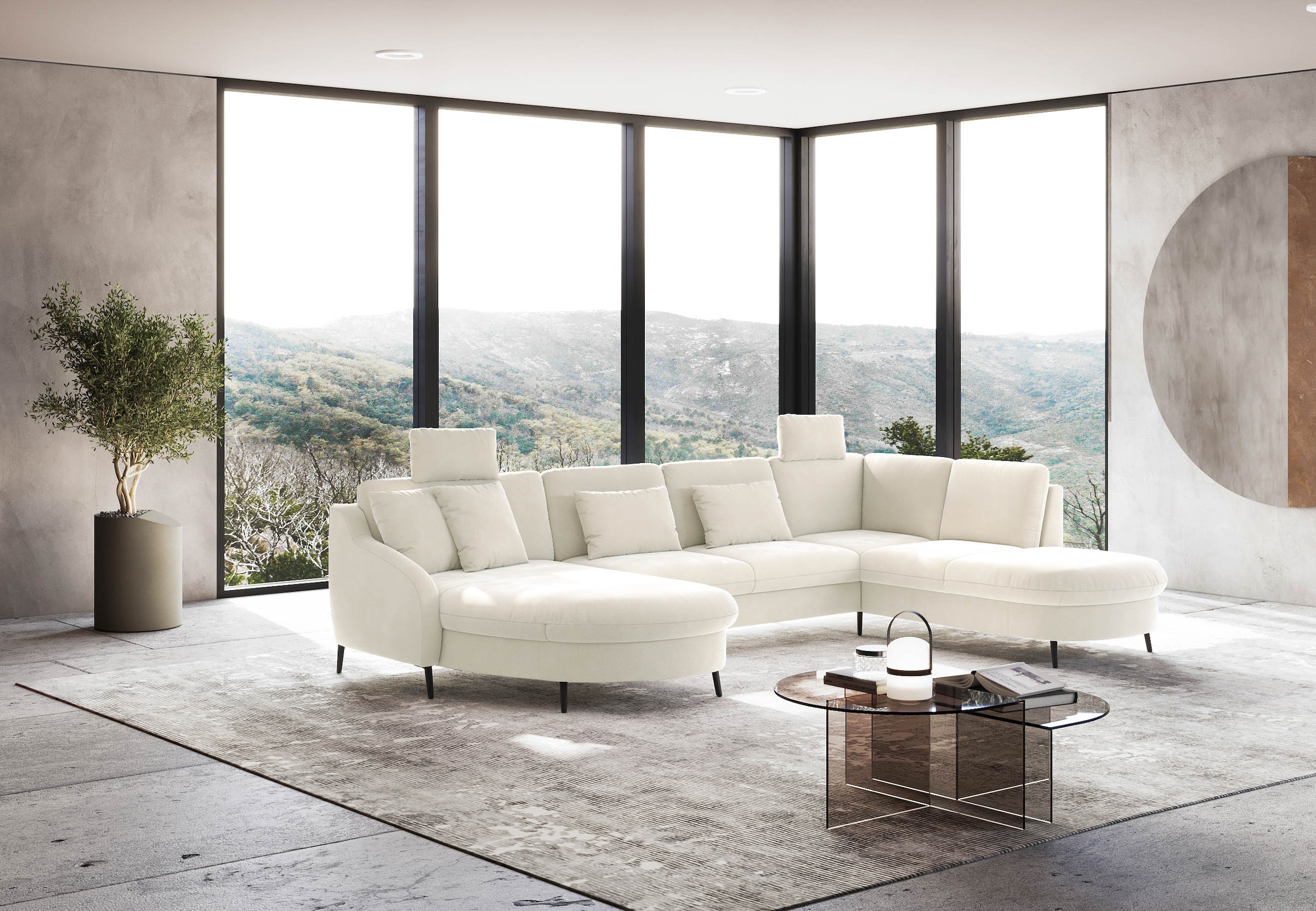 sit&more Wohnlandschaft »Soul U-Form« wahlweise mit Bett und Bettkasten