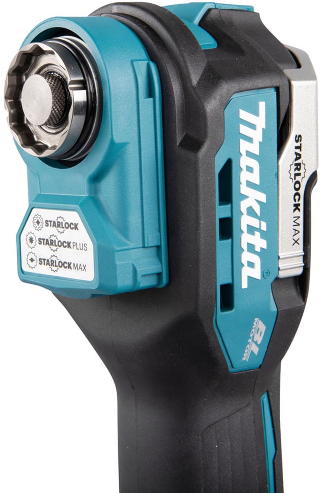 Makita Akku-Multifunktionswerkzeug »»DTM52ZJX2« 18V, ohne Akku und Ladegerät« 10.000-20.000 min⁻¹, vielseitige zum Sägen, Schleifen und Polieren