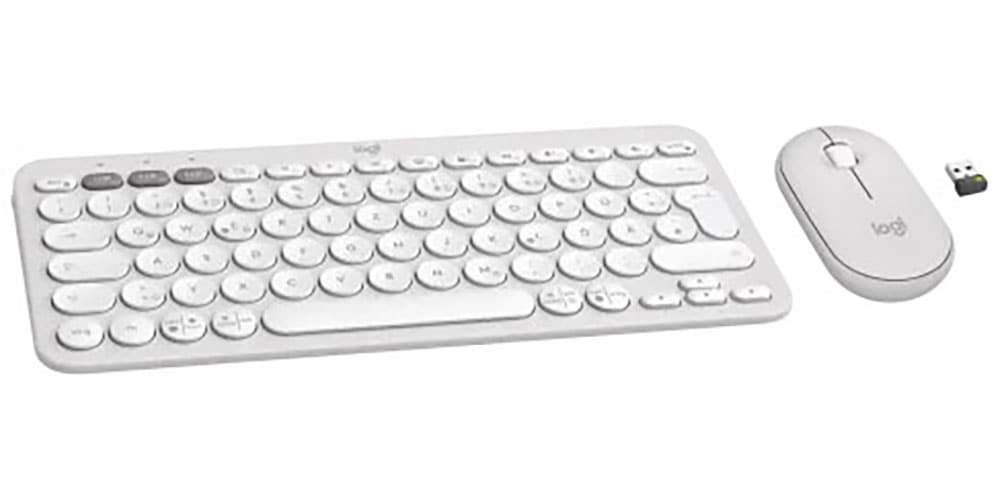 Logitech Wireless-Tastatur »Pebble 2 Combo« (Angenehmes Tippen | Fn-Tasten | Lautstärkeregler | Profil-Speicher | Windows-Sperrtaste)