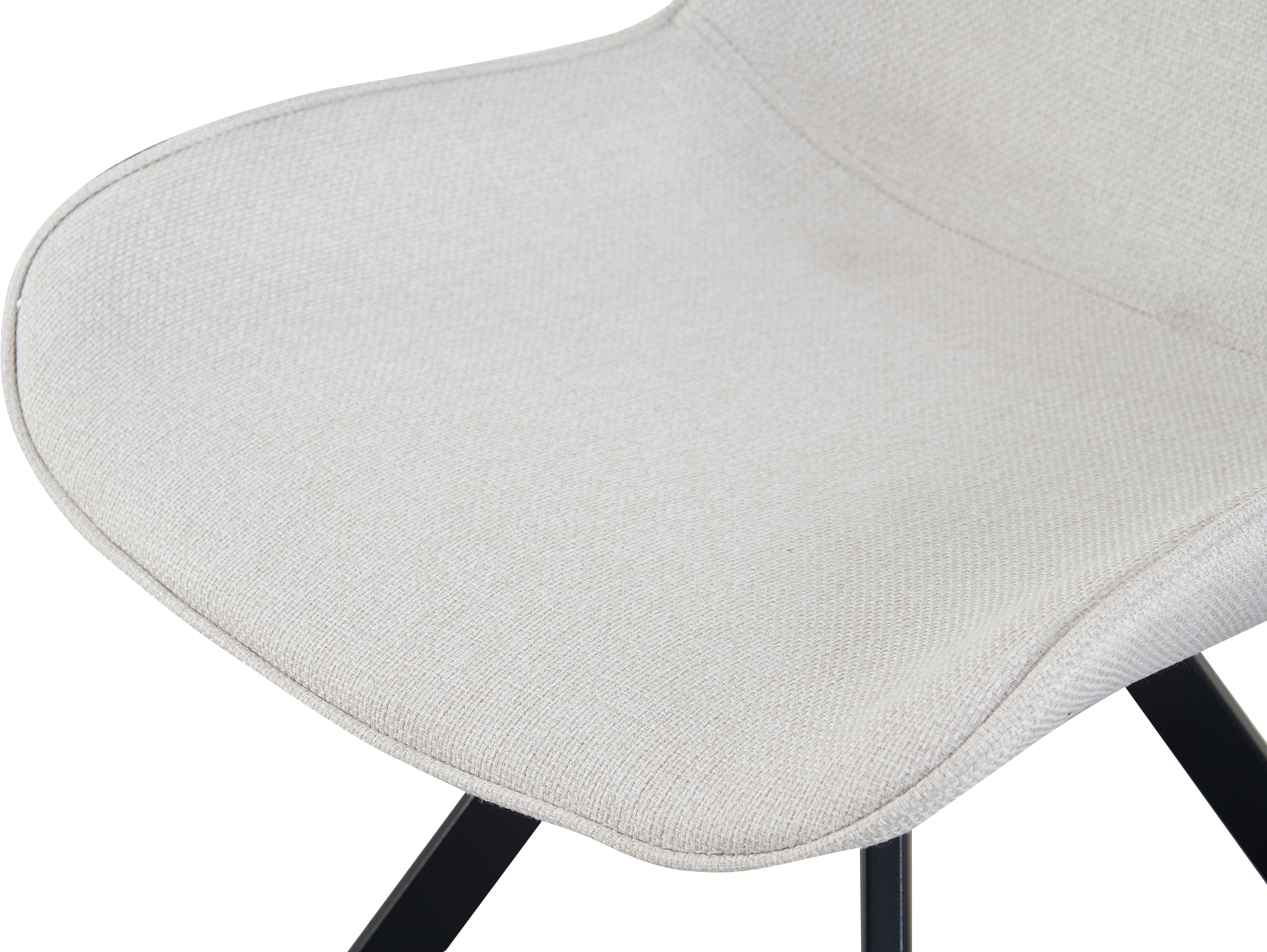 Home affaire Drehstuhl »INUVIK, 2er Set, mit Metallgestell in matt schwarz« (Set) 2 Stk.in verschiedenen Farben, Belsatbarkeit pro Stuhl 120 kg, 360° drehbar